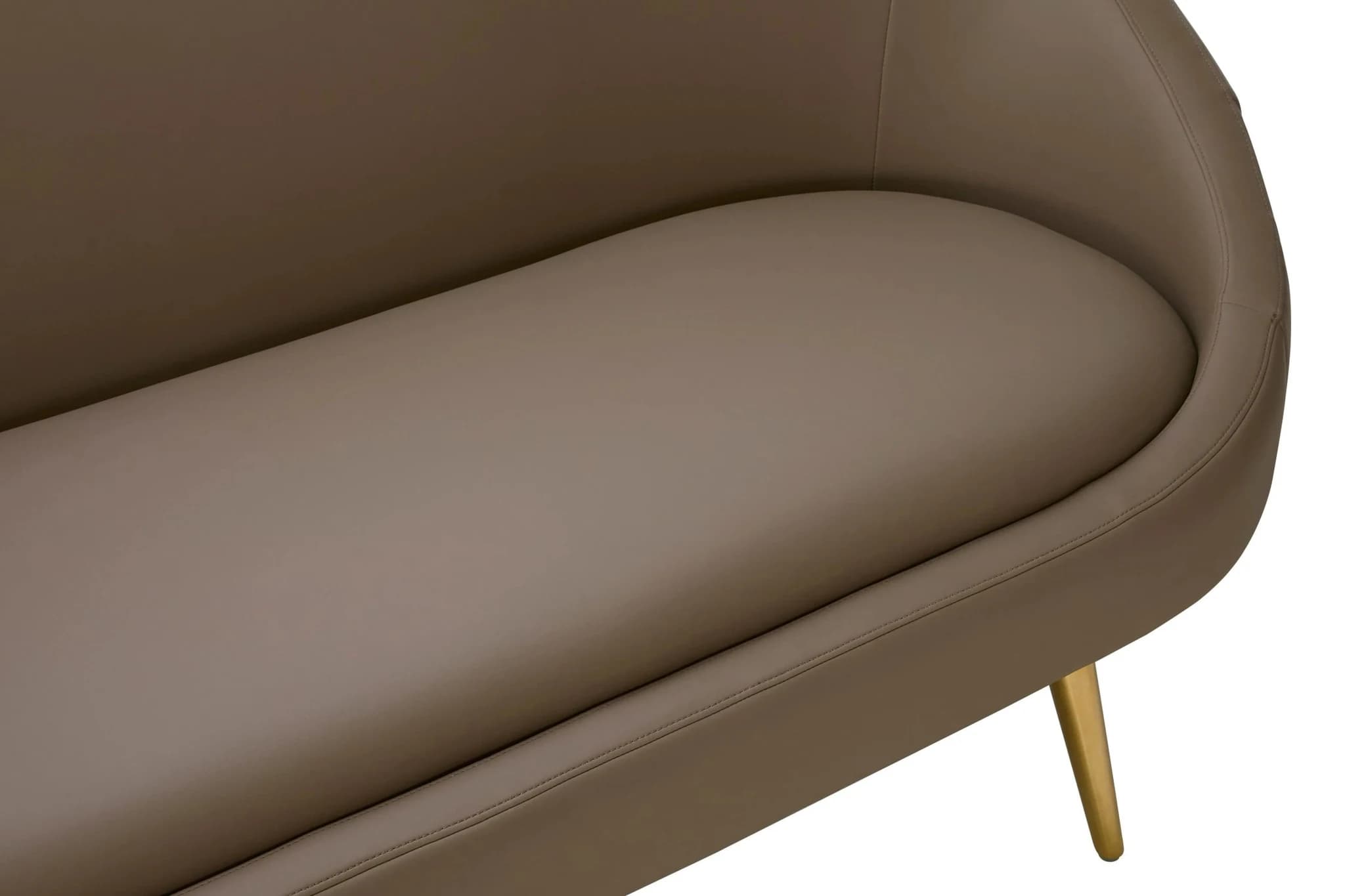 Lagero Brown Leather Effect 3 Seater Sofa - Seating, photo 6 of 7