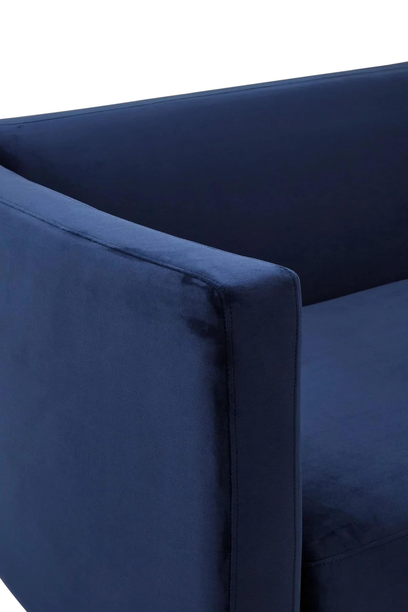 Pinner Navy Velvet 3 Seater Sofa - Seating, photo 7 of 8