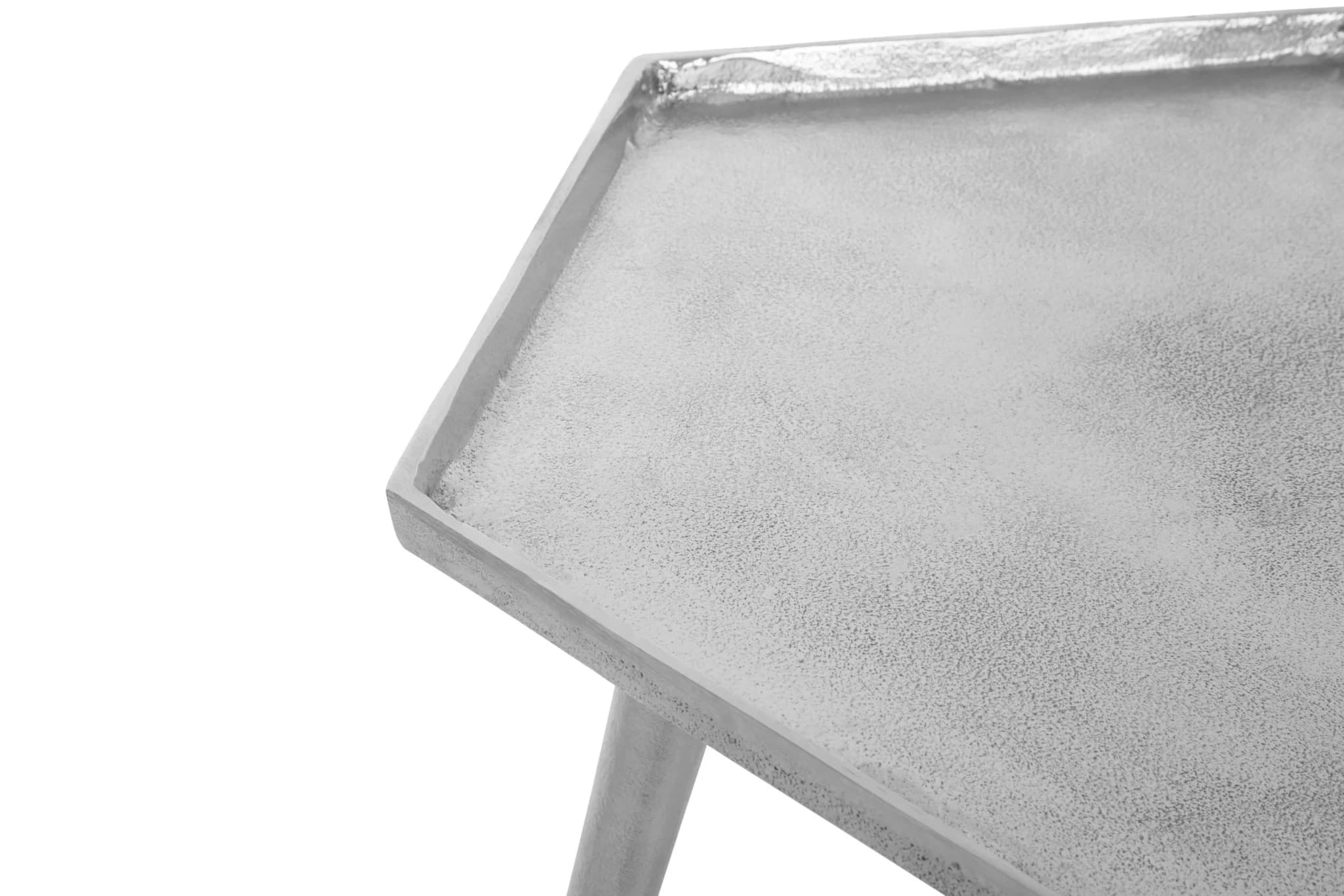 Halle Silver Set Of 2 Hexagonal Side Tables - Tables, photo 6 of 6