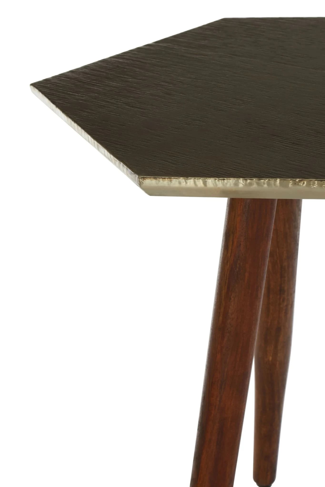 Boho Hexagonal Wooden Side Table - Tables, photo 6 of 6