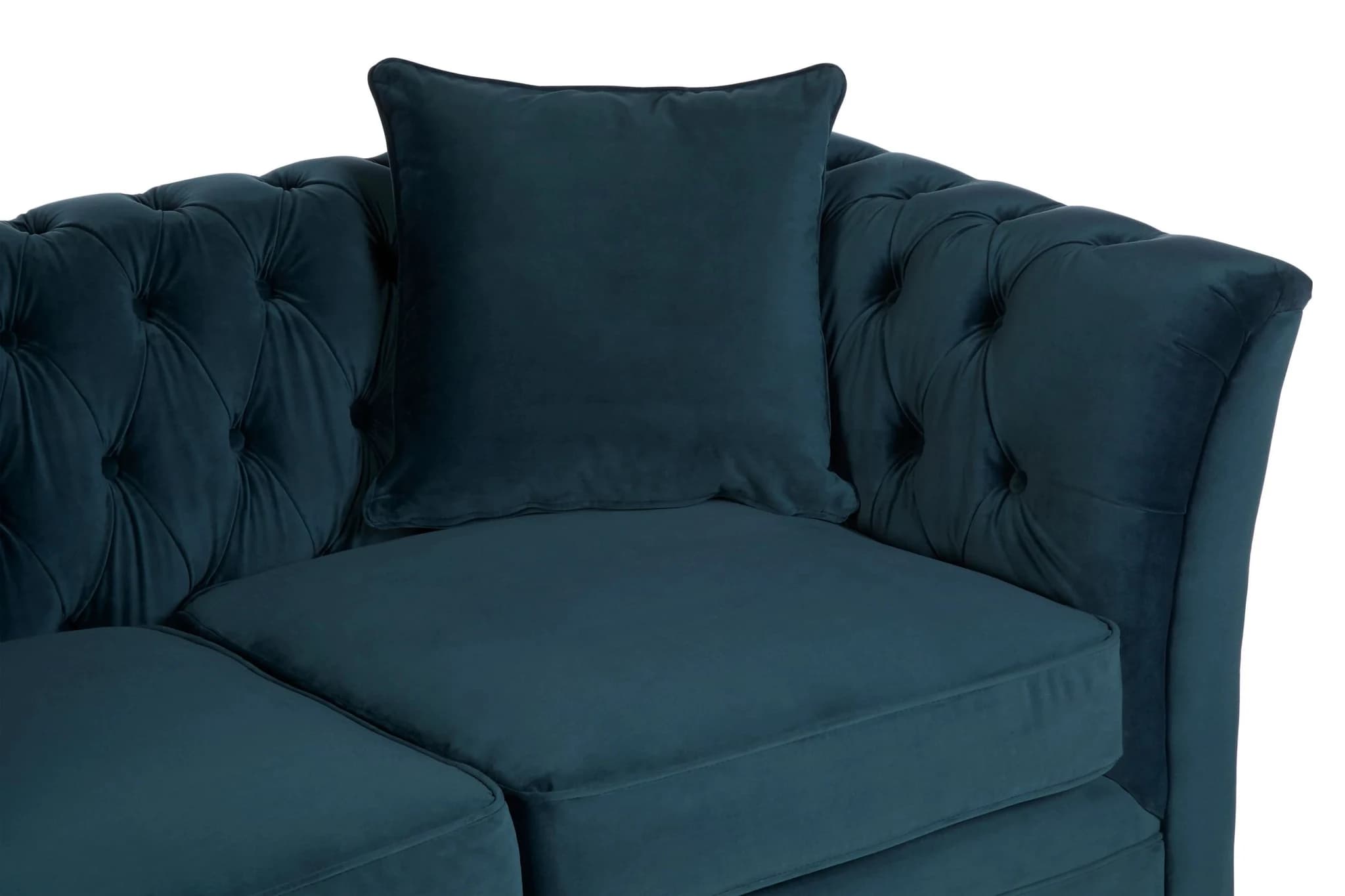 Sabrina Midnight Blue Velvet 2 Seat Sofa - Seating, photo 6 of 7