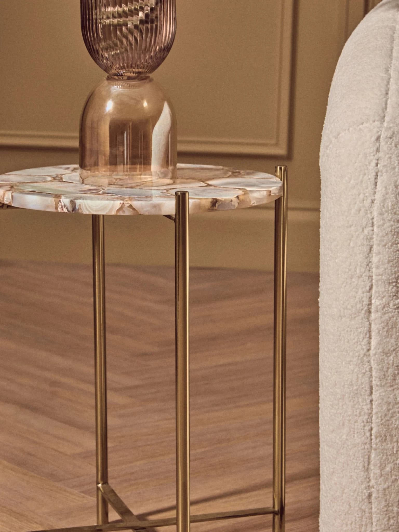 Vita Natural Agate Side Table - Tables, photo 5 of 8
