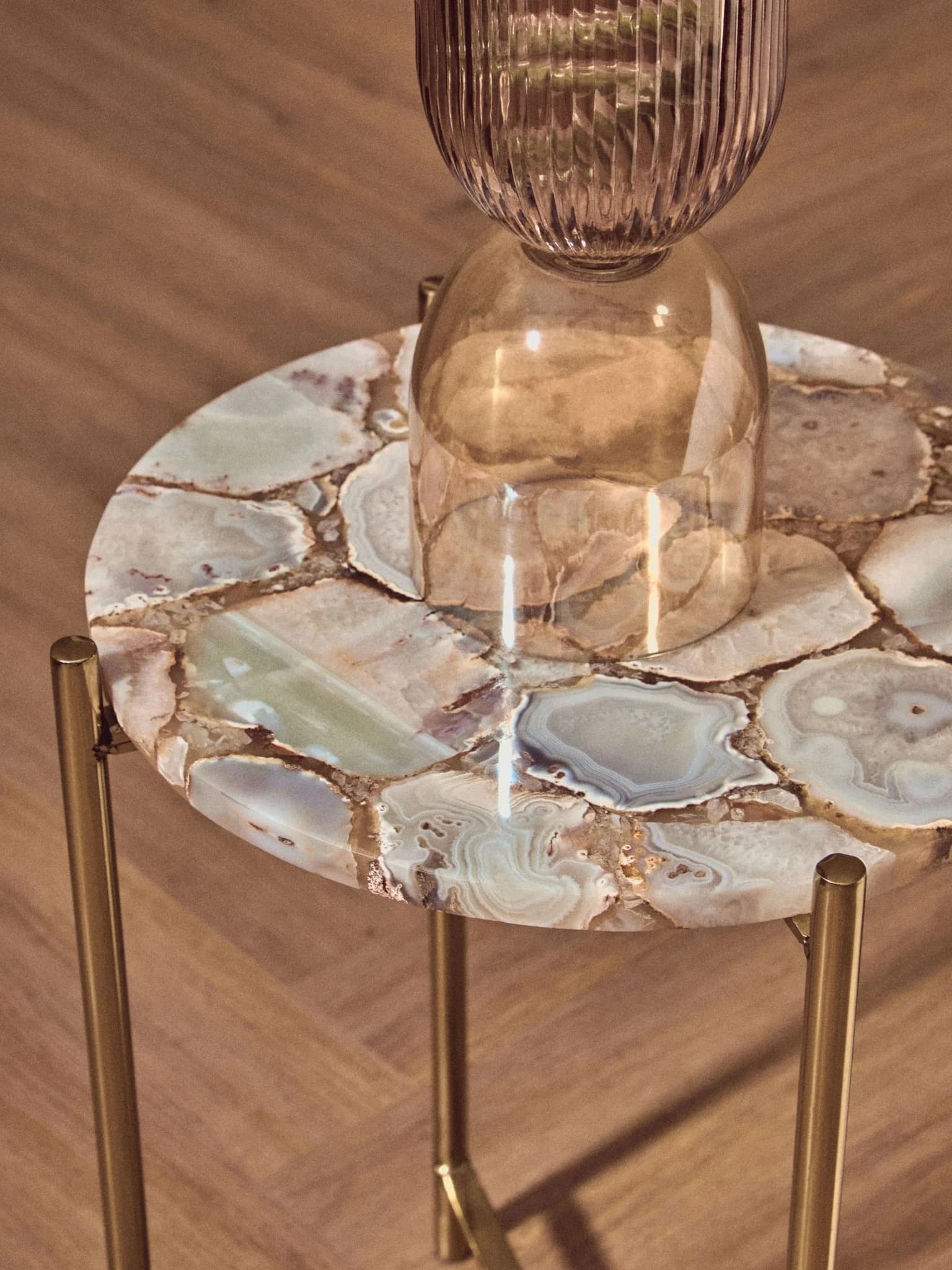 Vita Natural Agate Side Table - Tables, photo 4 of 8