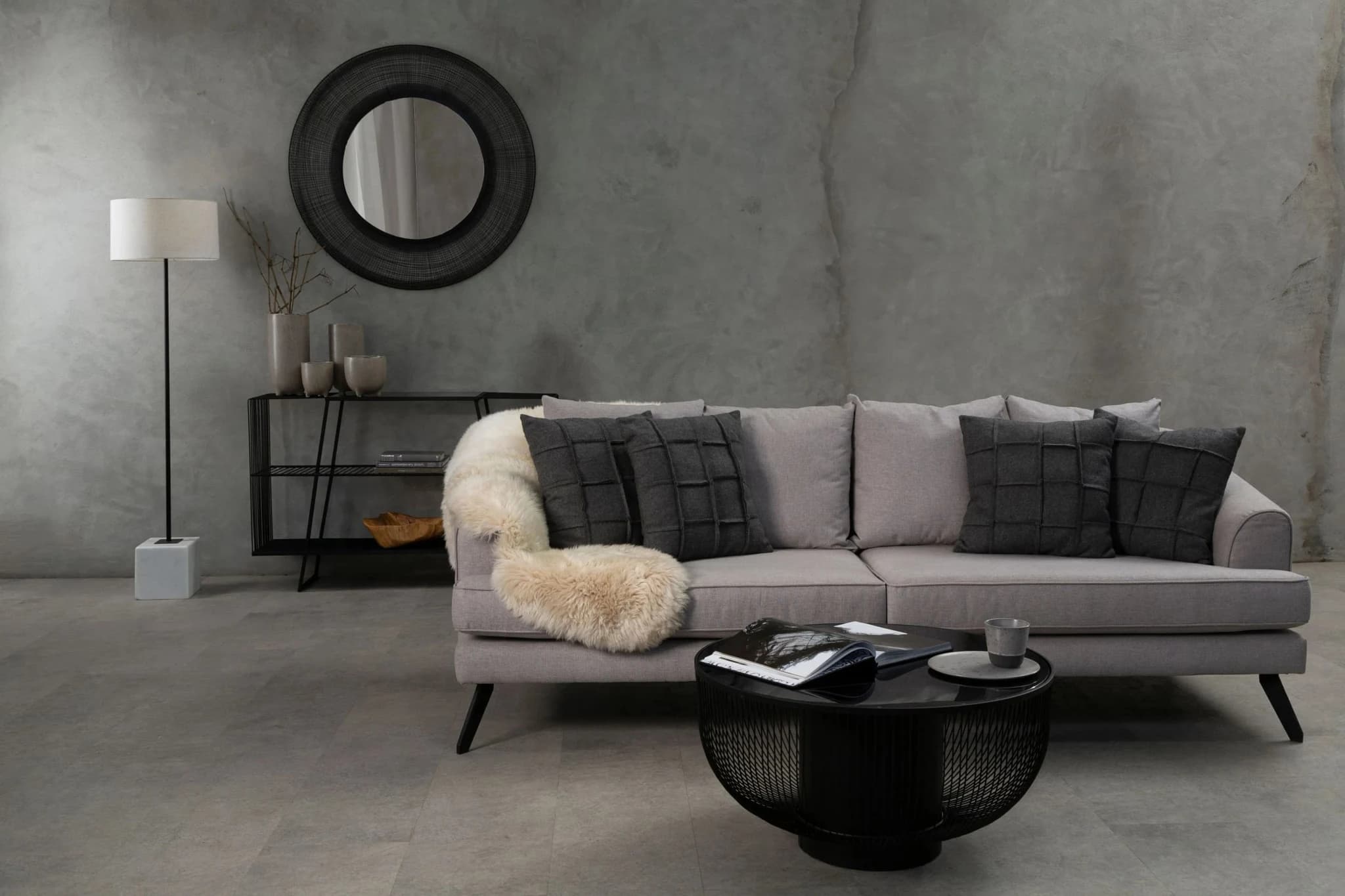 Trento Coffee Table with Black Glass Top - Tables, photo 6 of 8