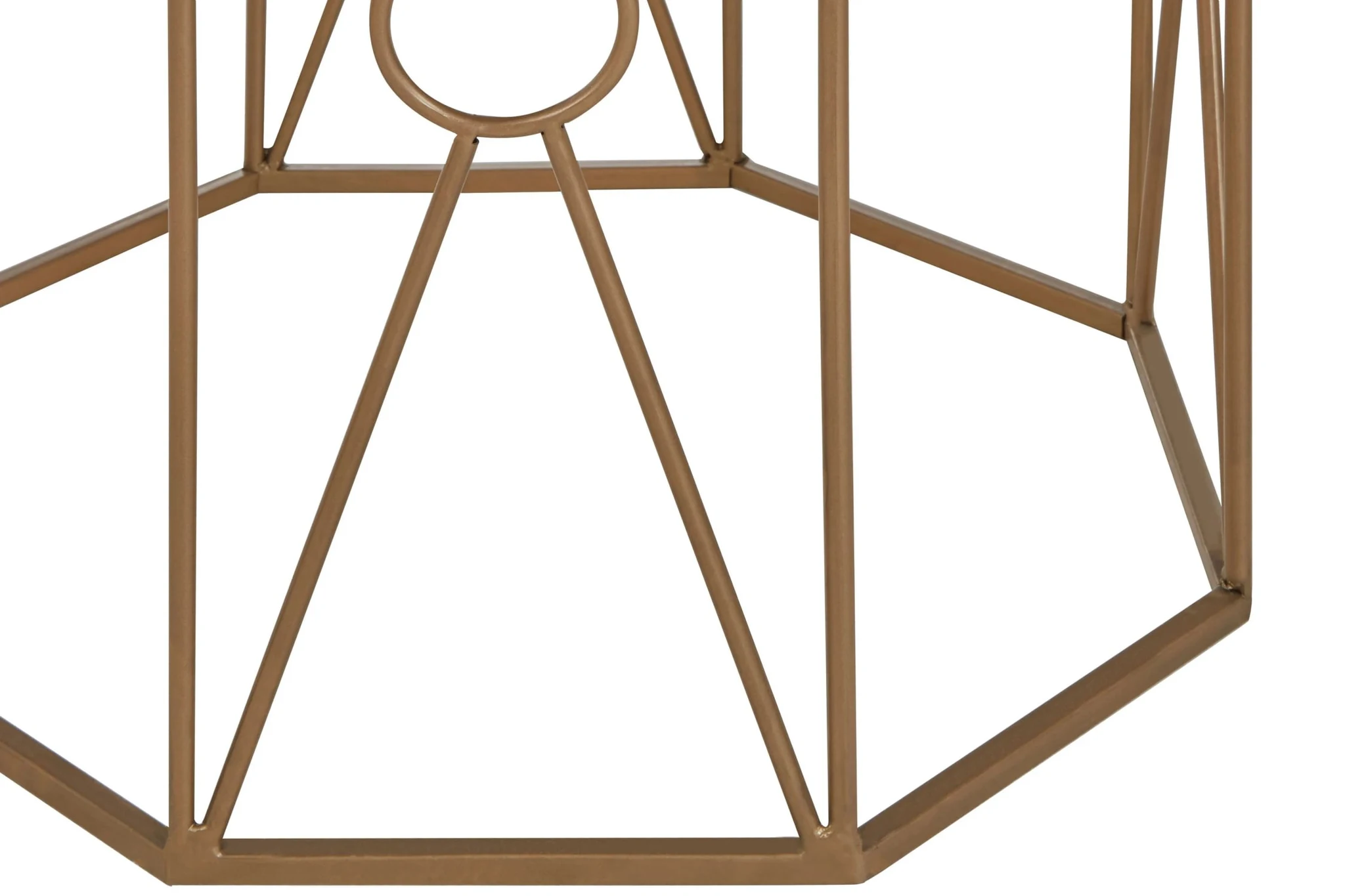 Trento Black Glass and Copper Finish Set Of 2 Side Tables - Tables, photo 4 of 5