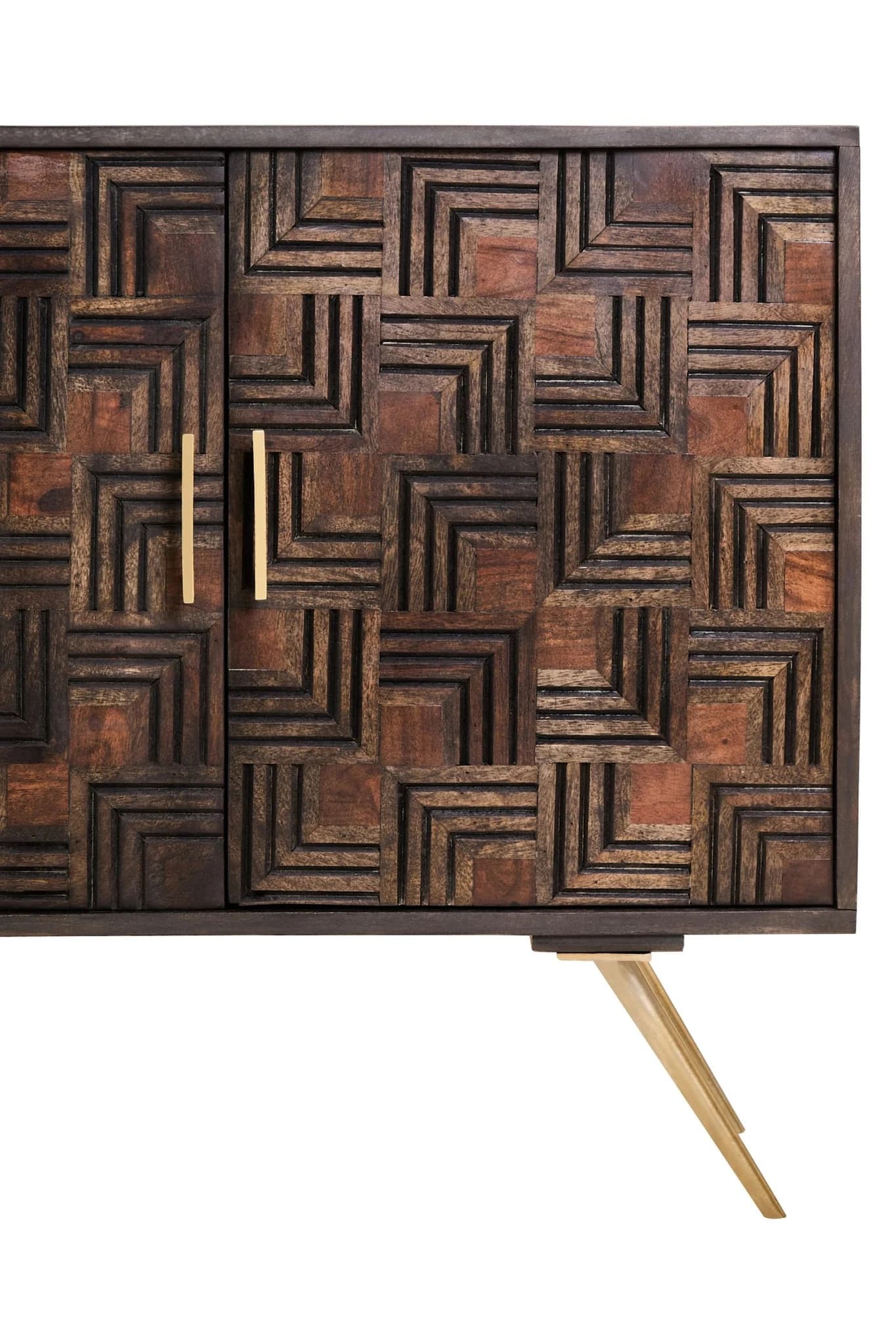 Surat 2 Door Mango Wood Sideboard - Bookcases & shelving, photo 8 of 8