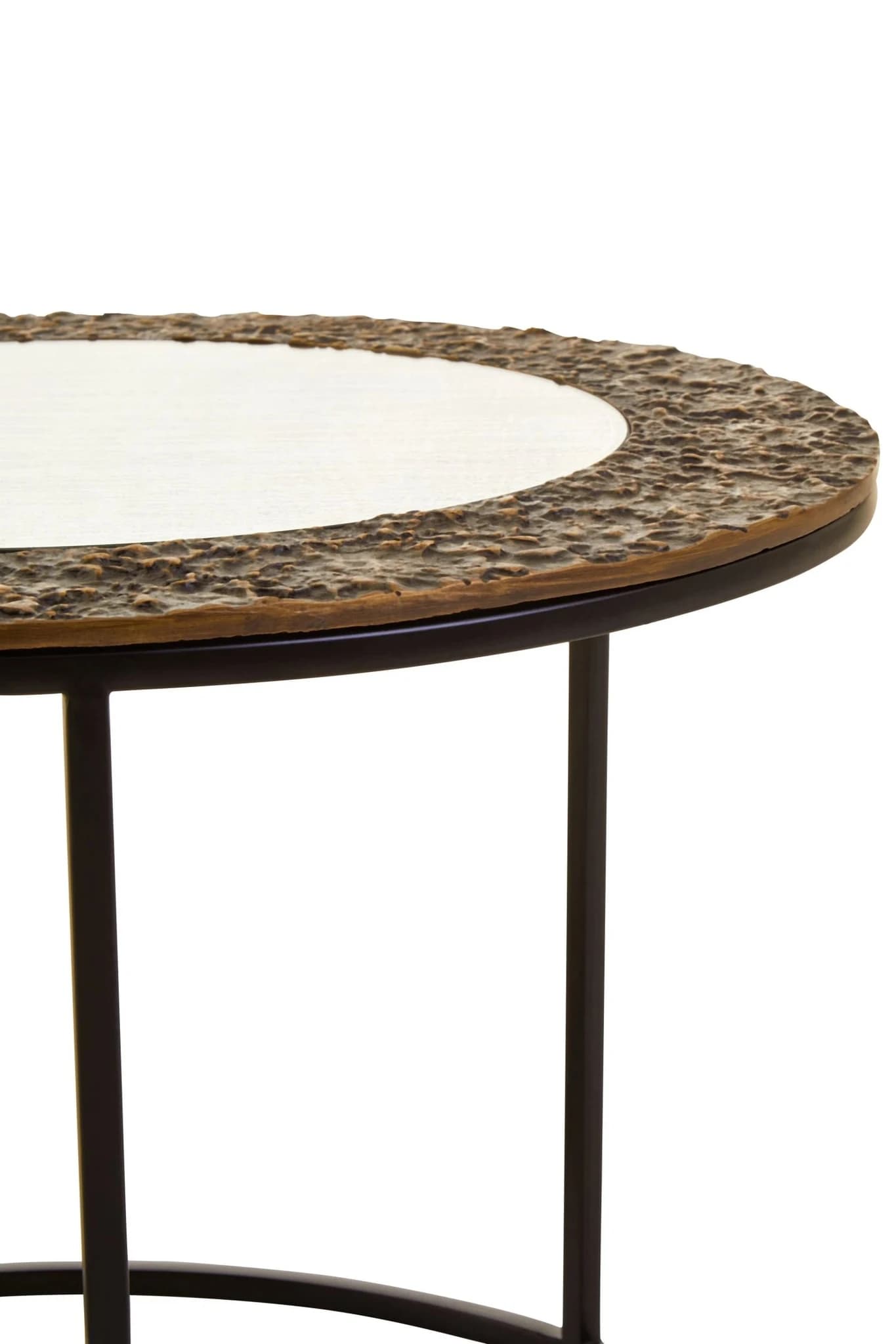 Akola Antique Finish Set Of 2 Nesting Coffee Tables - Tables, photo 4 of 8