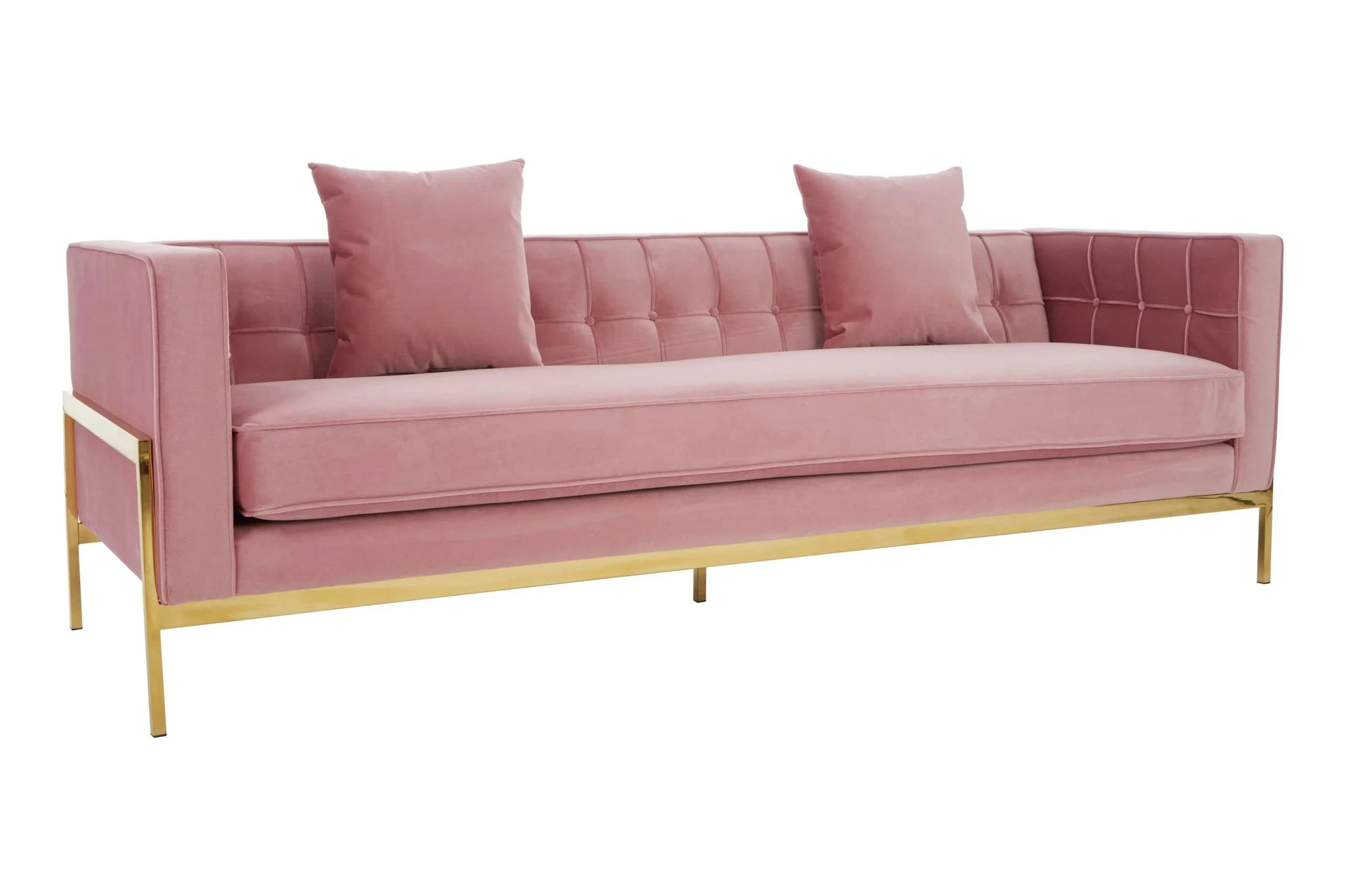 Rena 3 Seat Pink Sofa - Seating, photo 6 of 8