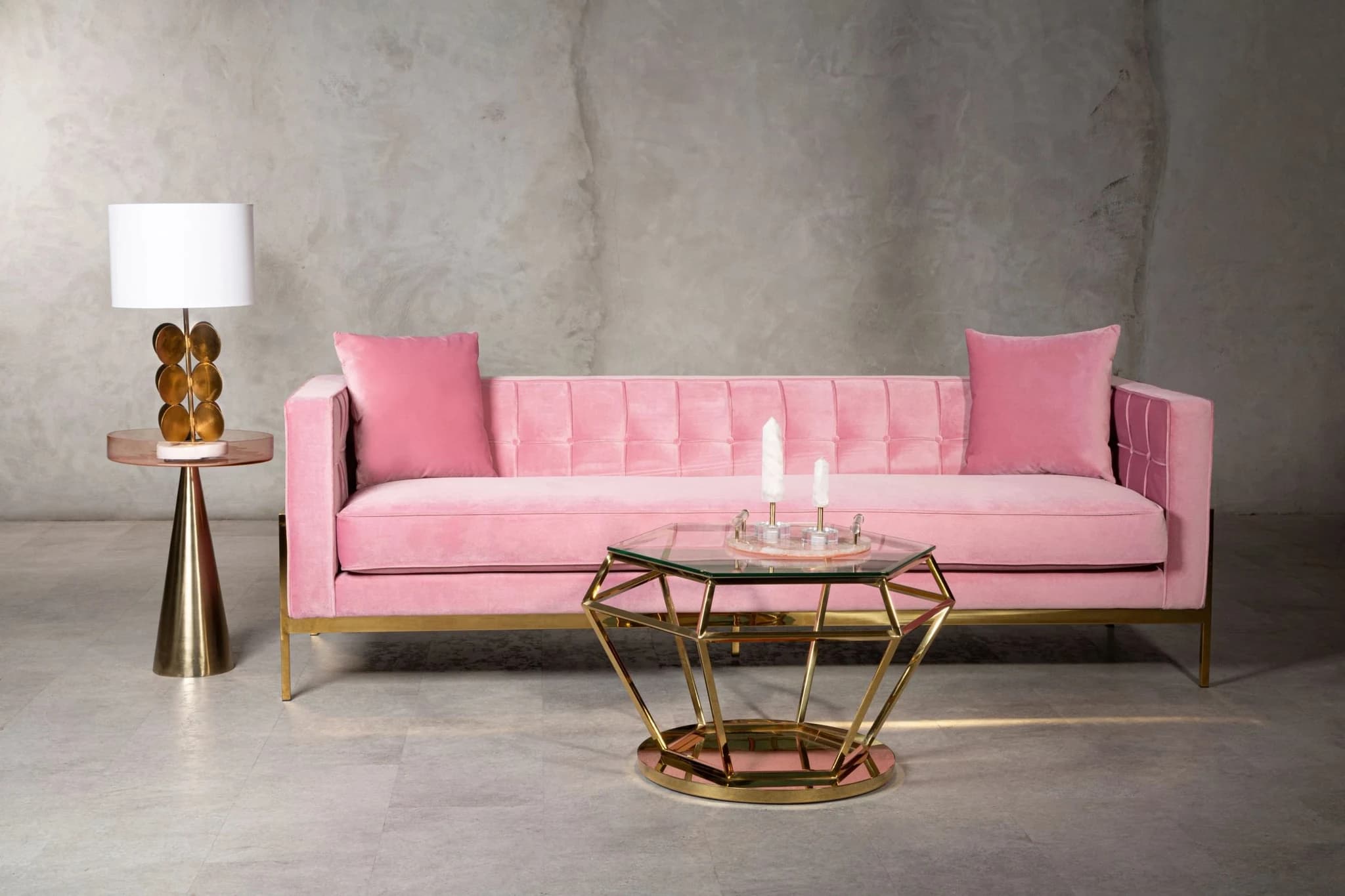 Rena 3 Seat Pink Sofa - Seating, photo 3 of 8