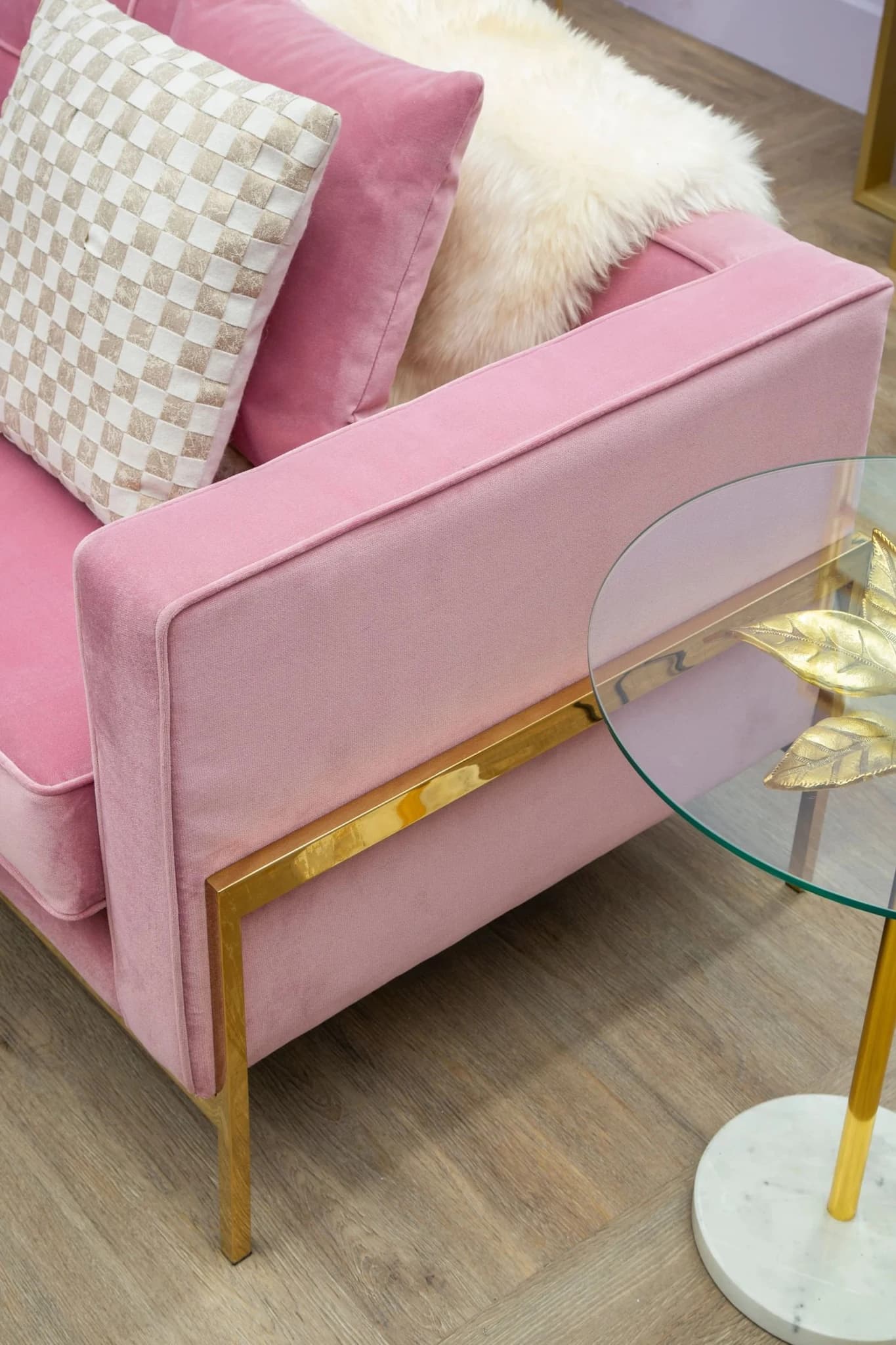 Rena 3 Seat Pink Sofa - Seating, photo 2 of 8