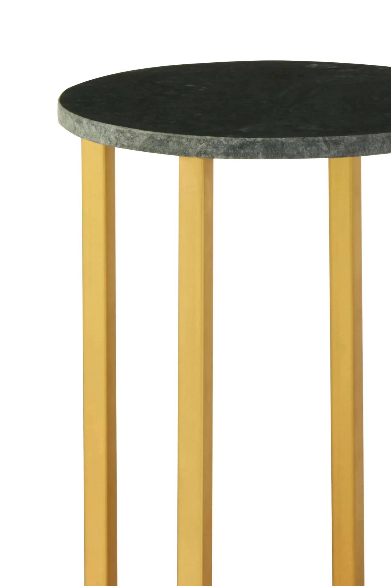 Templar Green Marble And Gold Round Side Table - Tables, photo 4 of 4