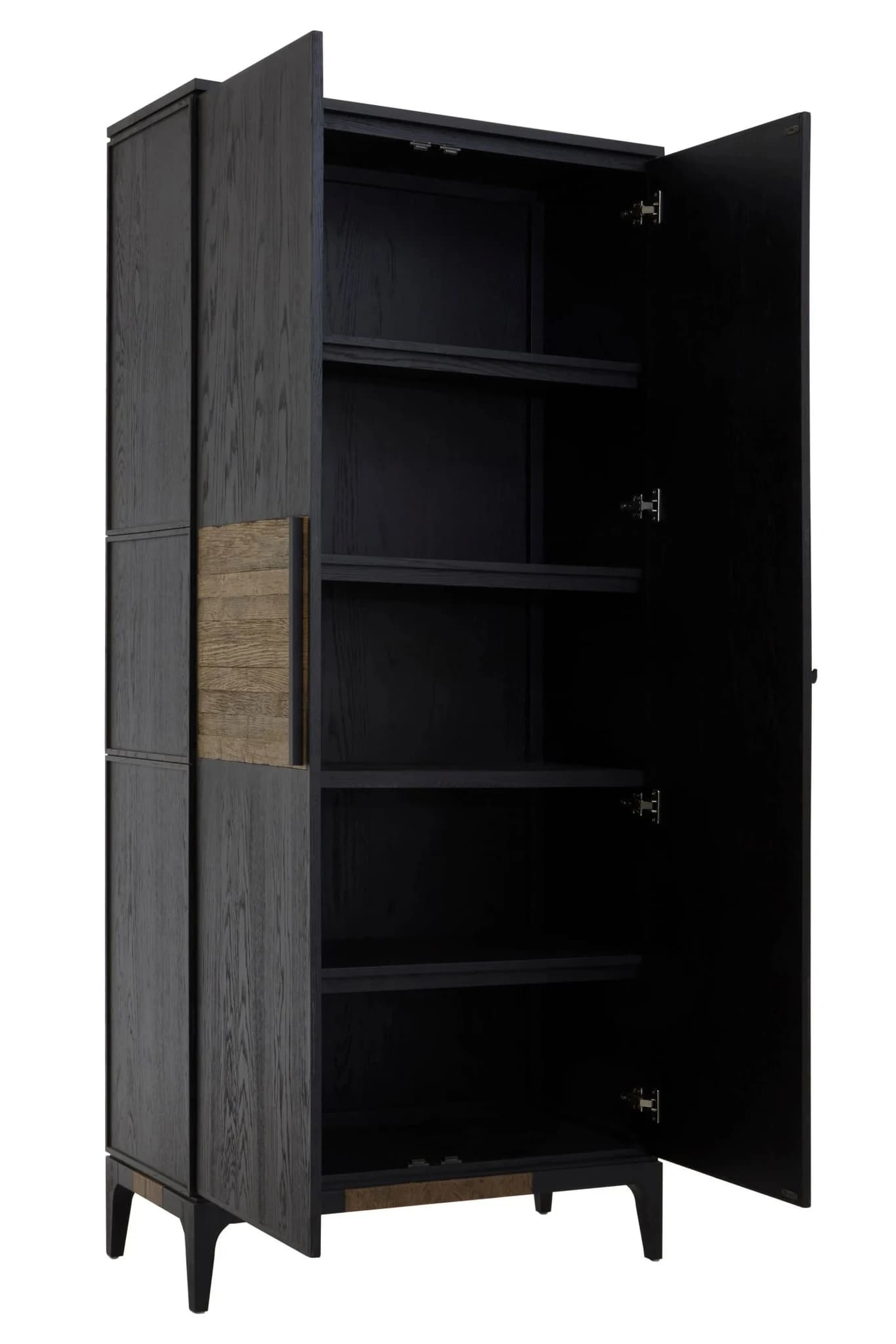 Salvar Black and Natural Oak Wood Tall Cabinet - Bookcases & shelving, photo 5 of 8