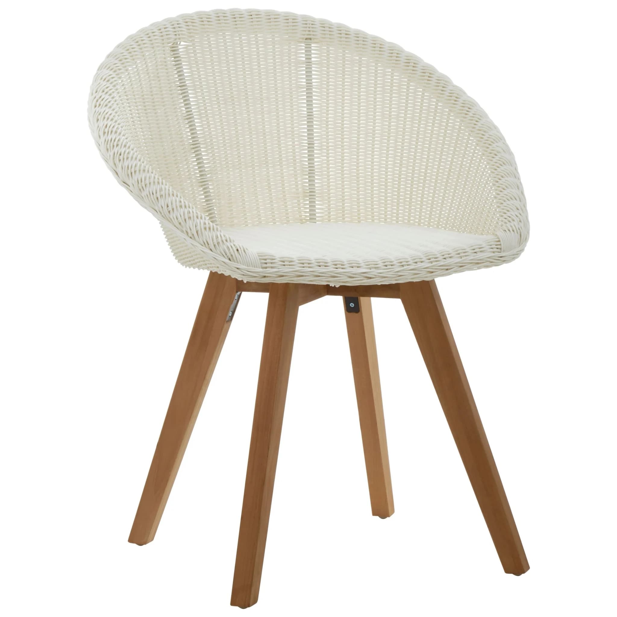 Lovina White Rattan Effect Dining Chair - Seating, photo 4 of 7