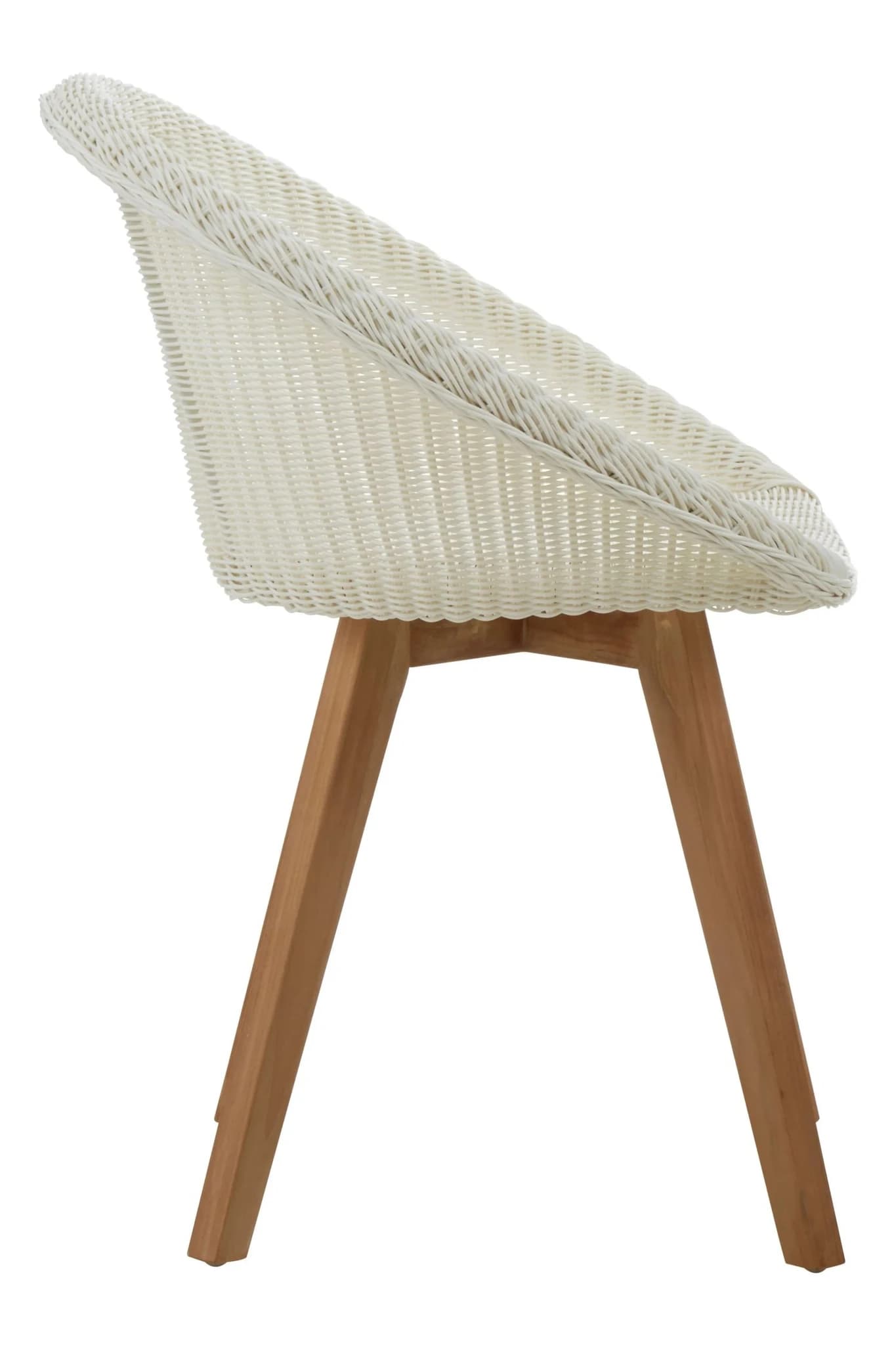 Lovina White Rattan Effect Dining Chair - Seating, photo 3 of 7