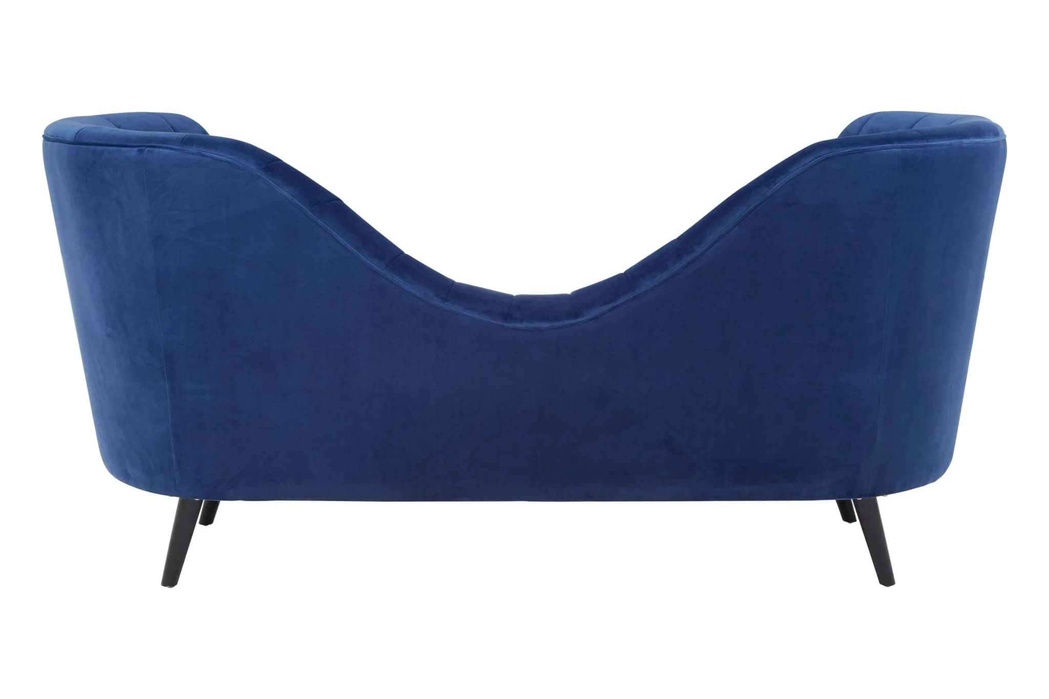 Malena Midnight Blue Velvet Chaise Longue - Seating, photo 2 of 6