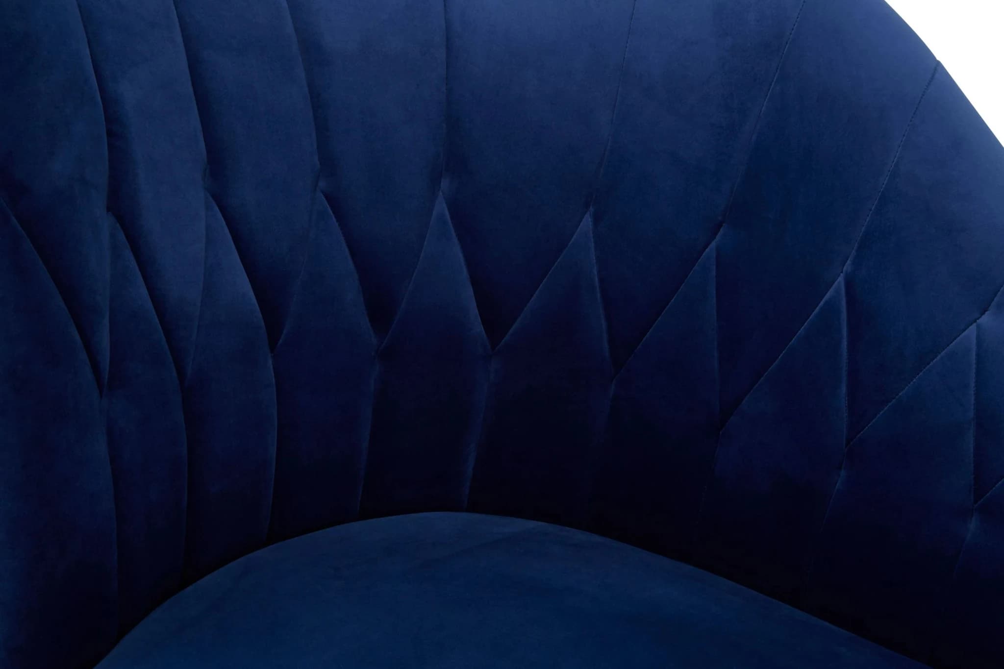 Malena Midnight Blue Velvet Chaise Longue - Seating, photo 5 of 6