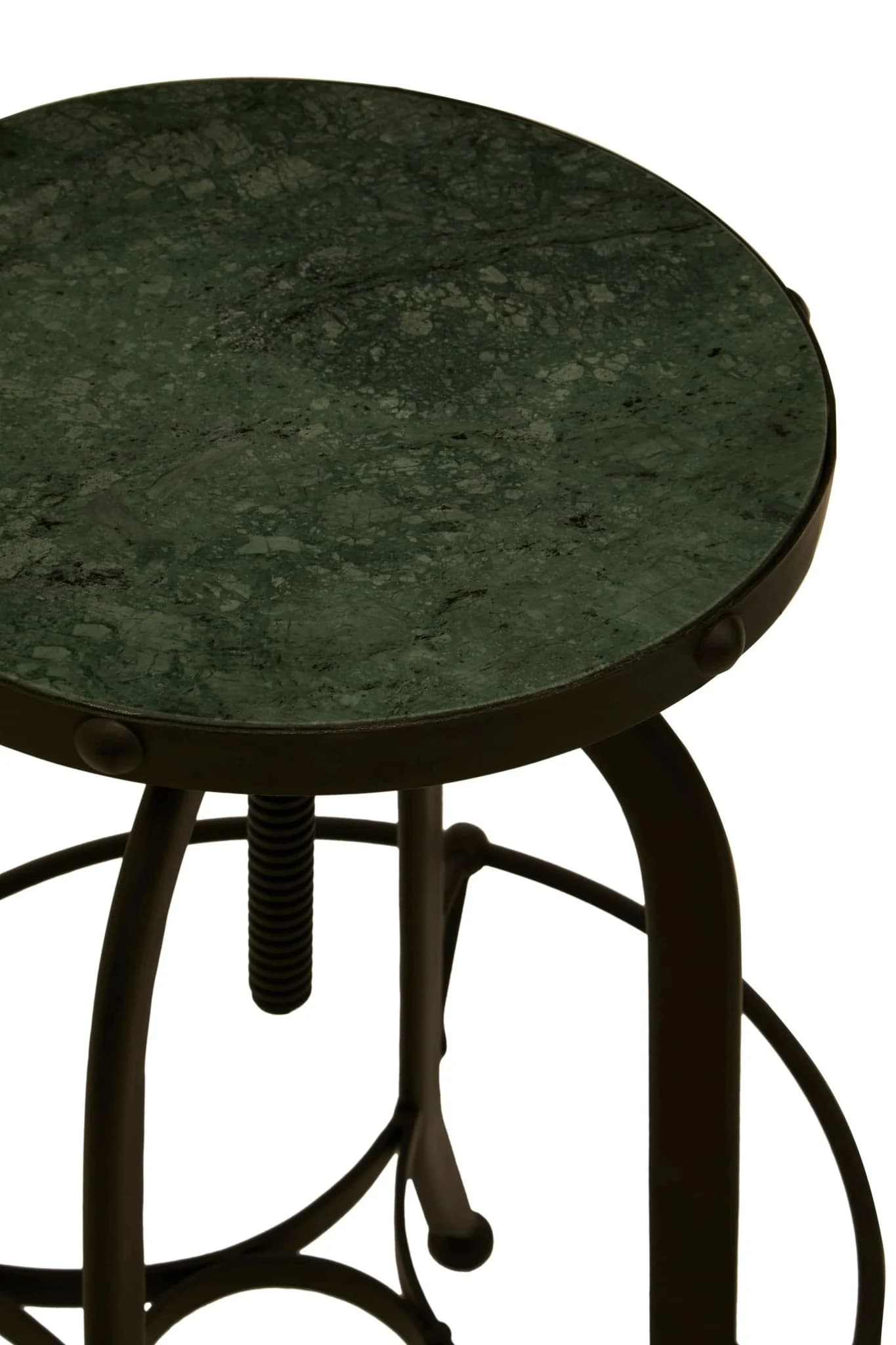 Vasco Green Marble and Black Finish Bar Stool - Seating, photo 5 of 5