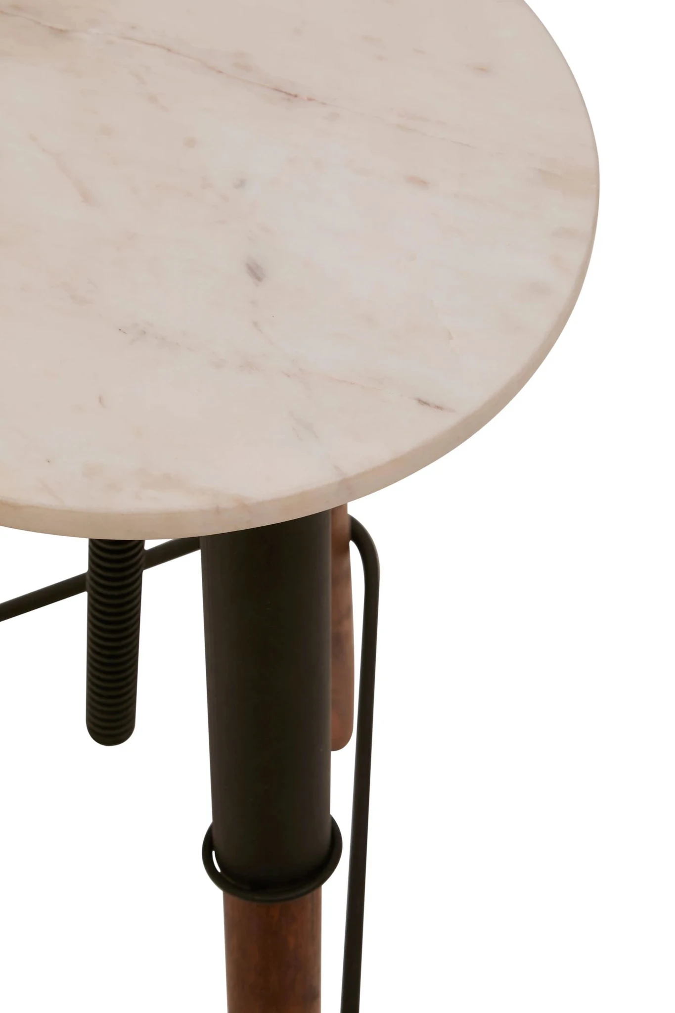 Vasco 3 Leg Bar Stool With Marble Top - Seating, photo 5 of 6