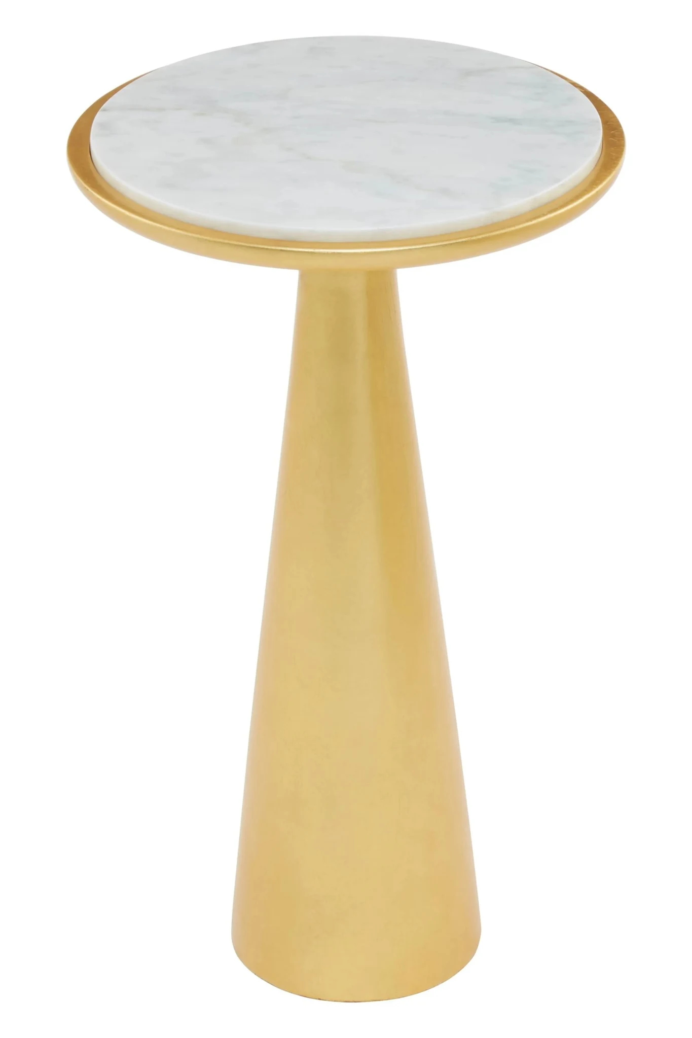 Lino Gold and Marble Tall Side Table - Tables, photo 3 of 5