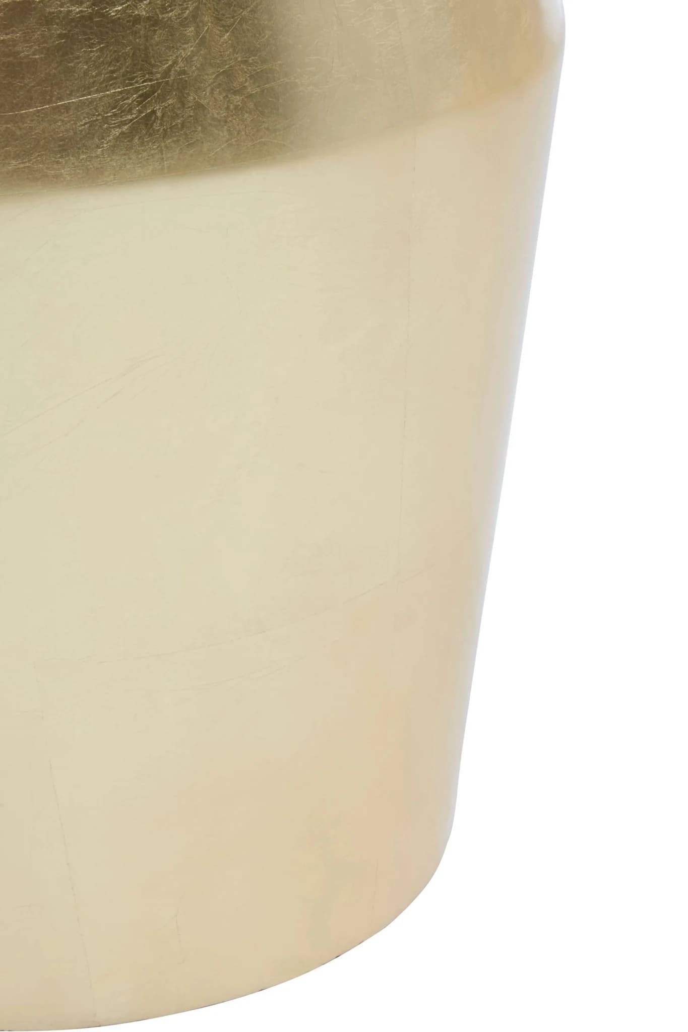 Lino Gold and Marble Tall Drum Side Table - Tables, photo 5 of 6
