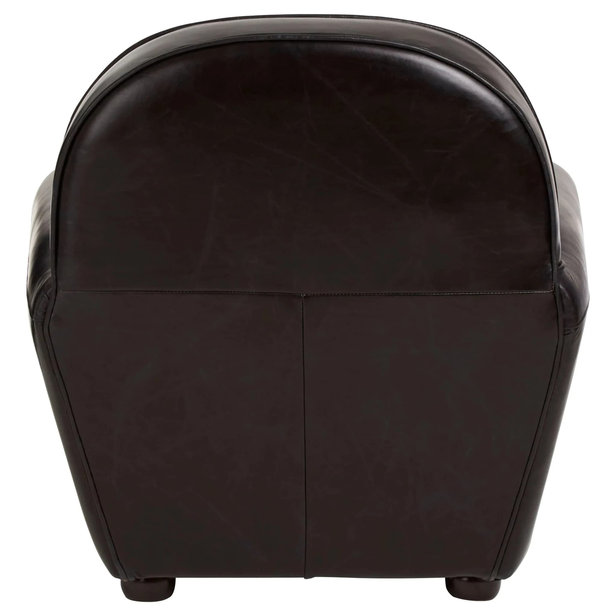Victor Black Leather Classic Armchair - Seating, photo 2 of 7