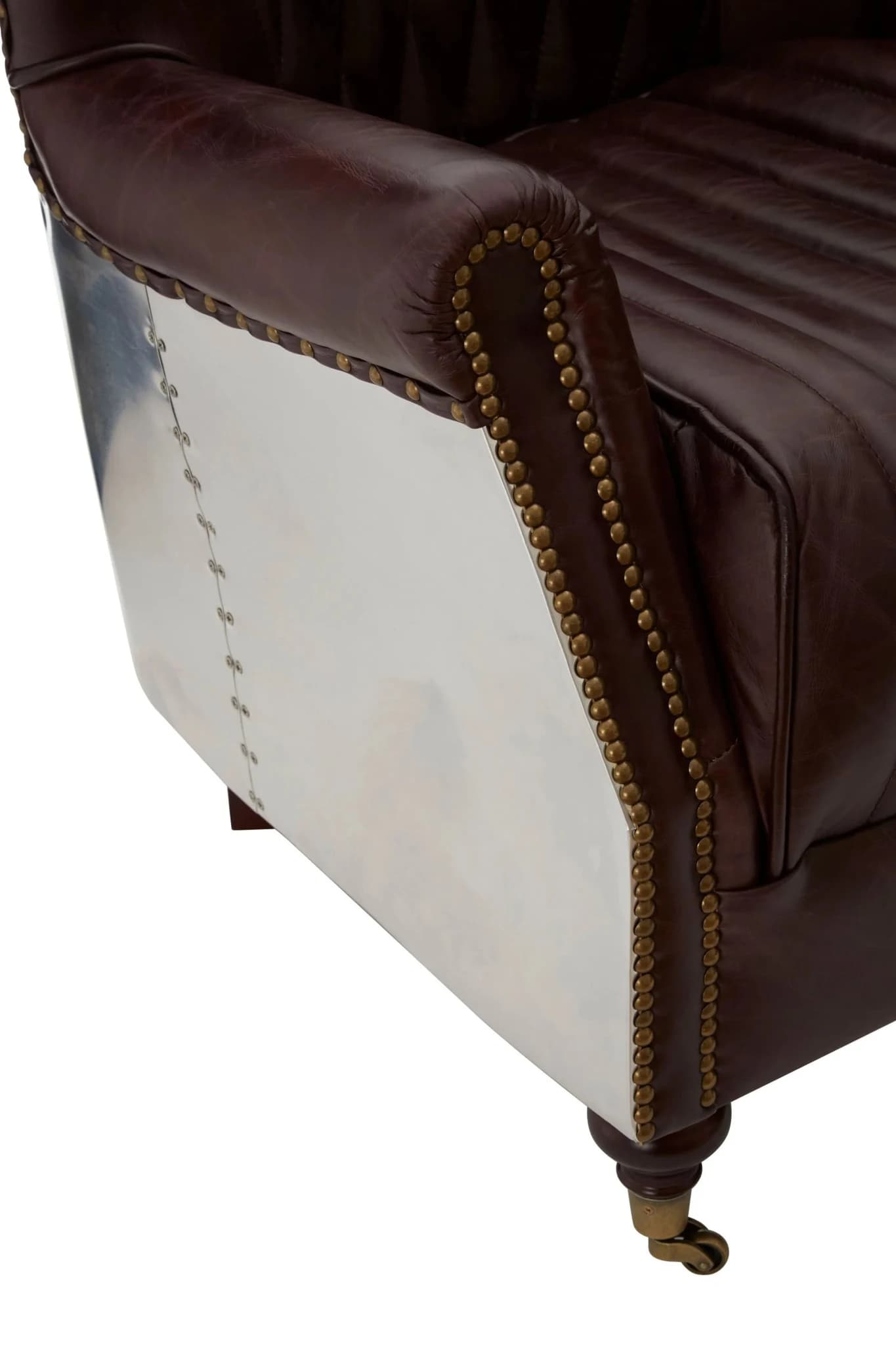 Victor Brown Leather Armchair - Seating, photo 7 of 8