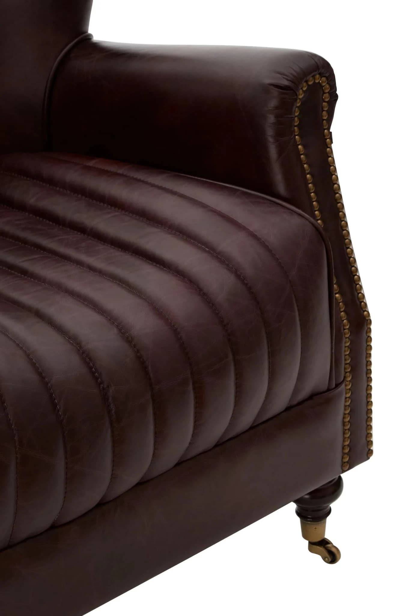 Victor Brown Leather Armchair - Seating, photo 6 of 8