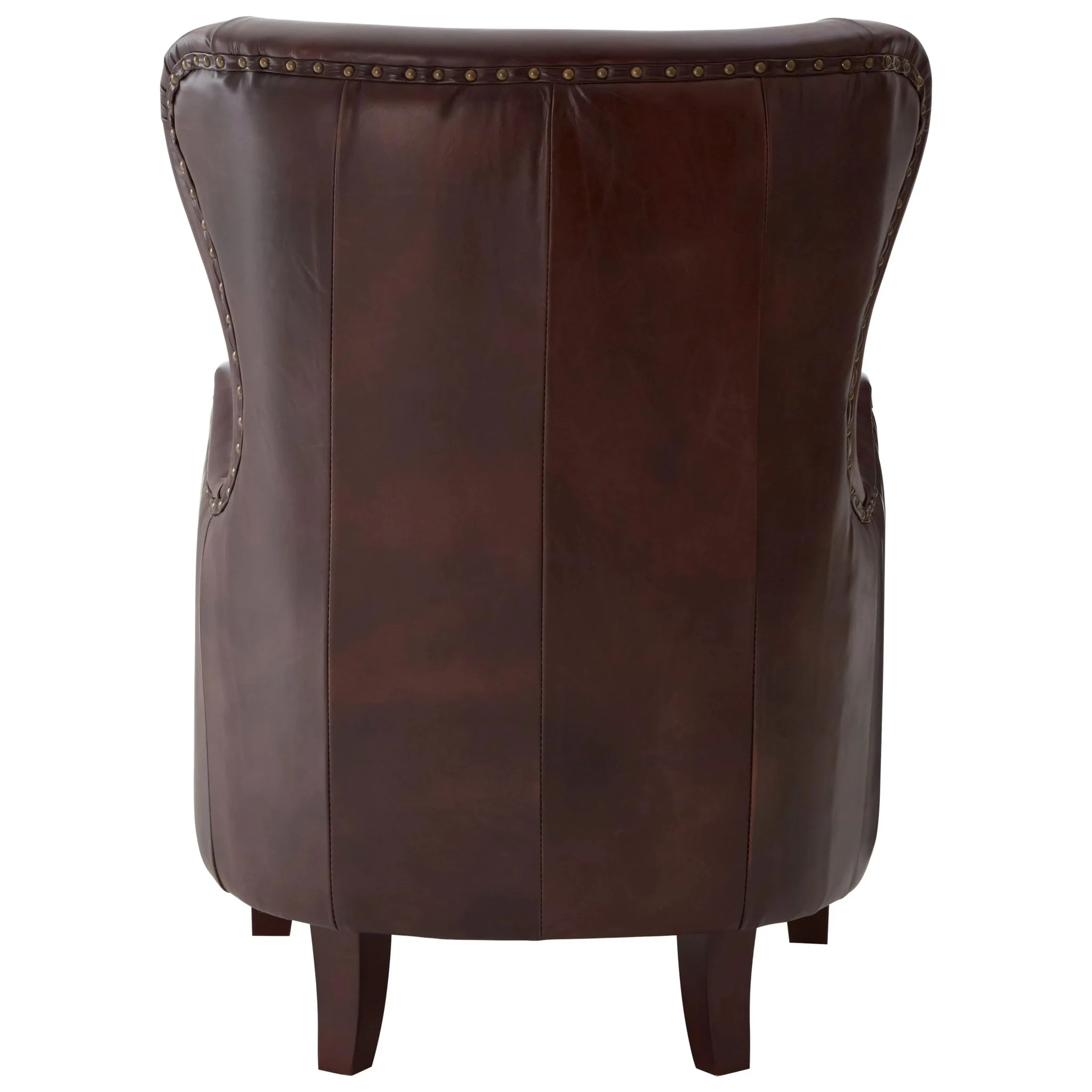 Victor Brown Leather Lounge Chair - Seating, photo 3 of 8