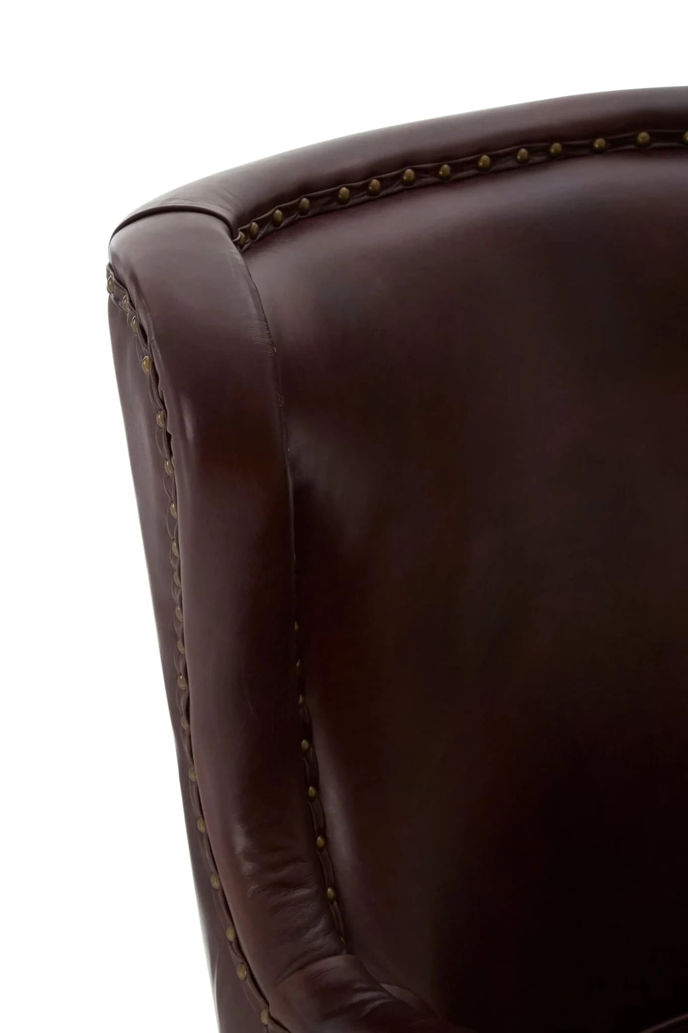 Victor Brown Leather Lounge Chair - Seating, photo 8 of 8