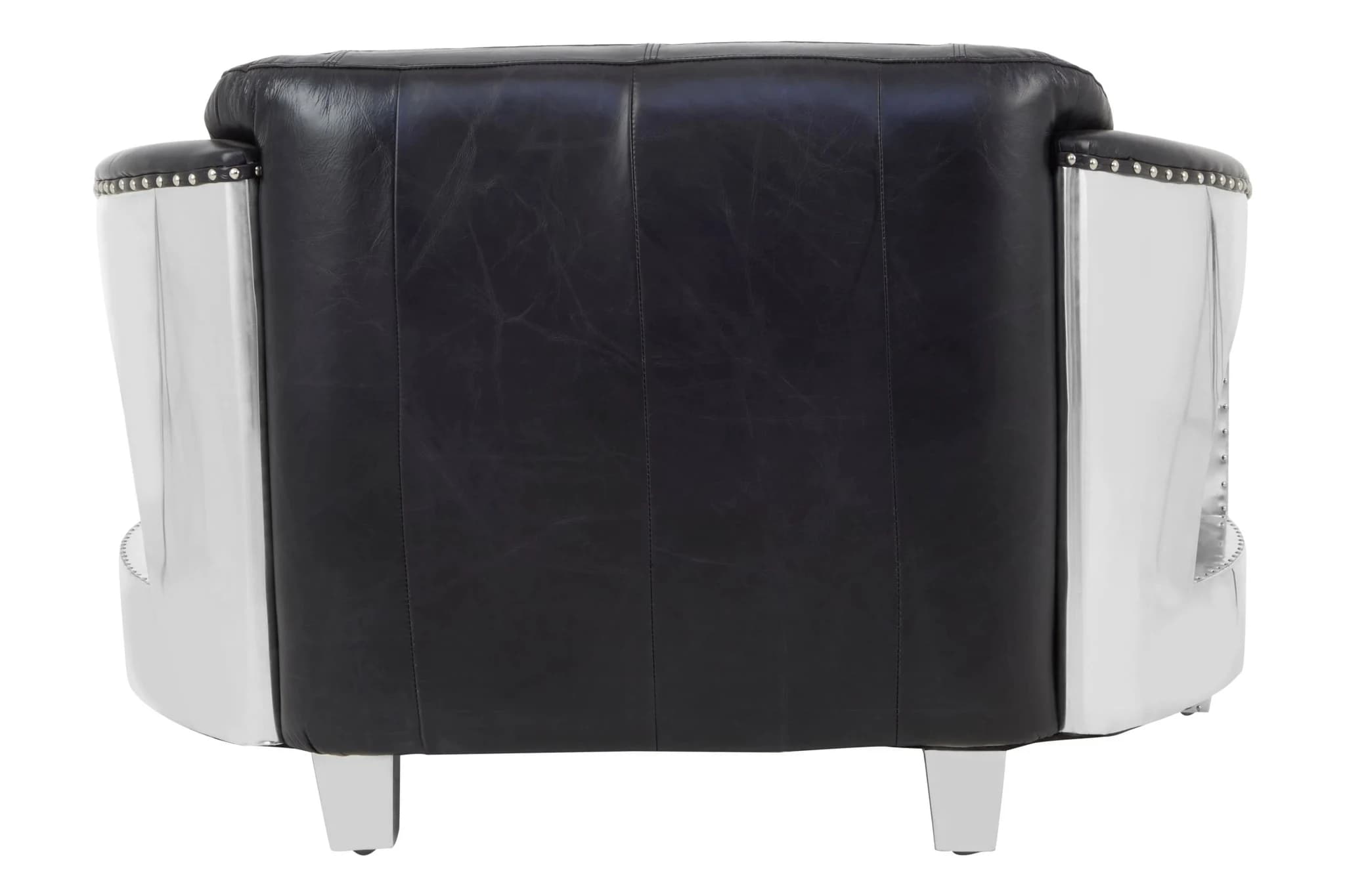Victor 2 Seat Black Leather Sofa - Seating, photo 2 of 6