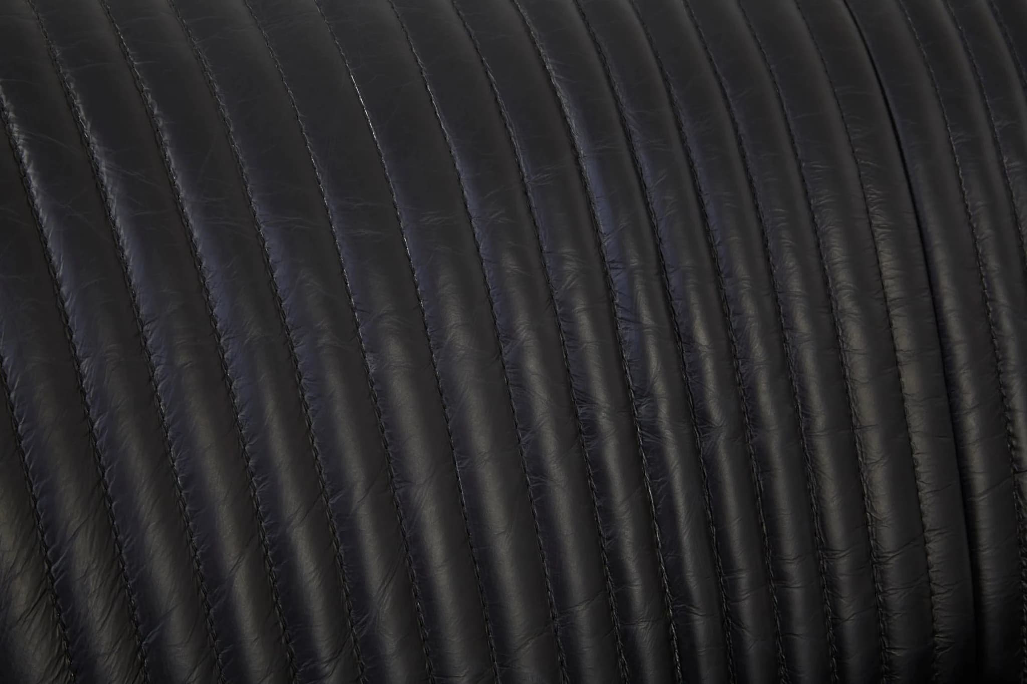 Victor 2 Seat Black Leather Sofa - Seating, photo 5 of 6