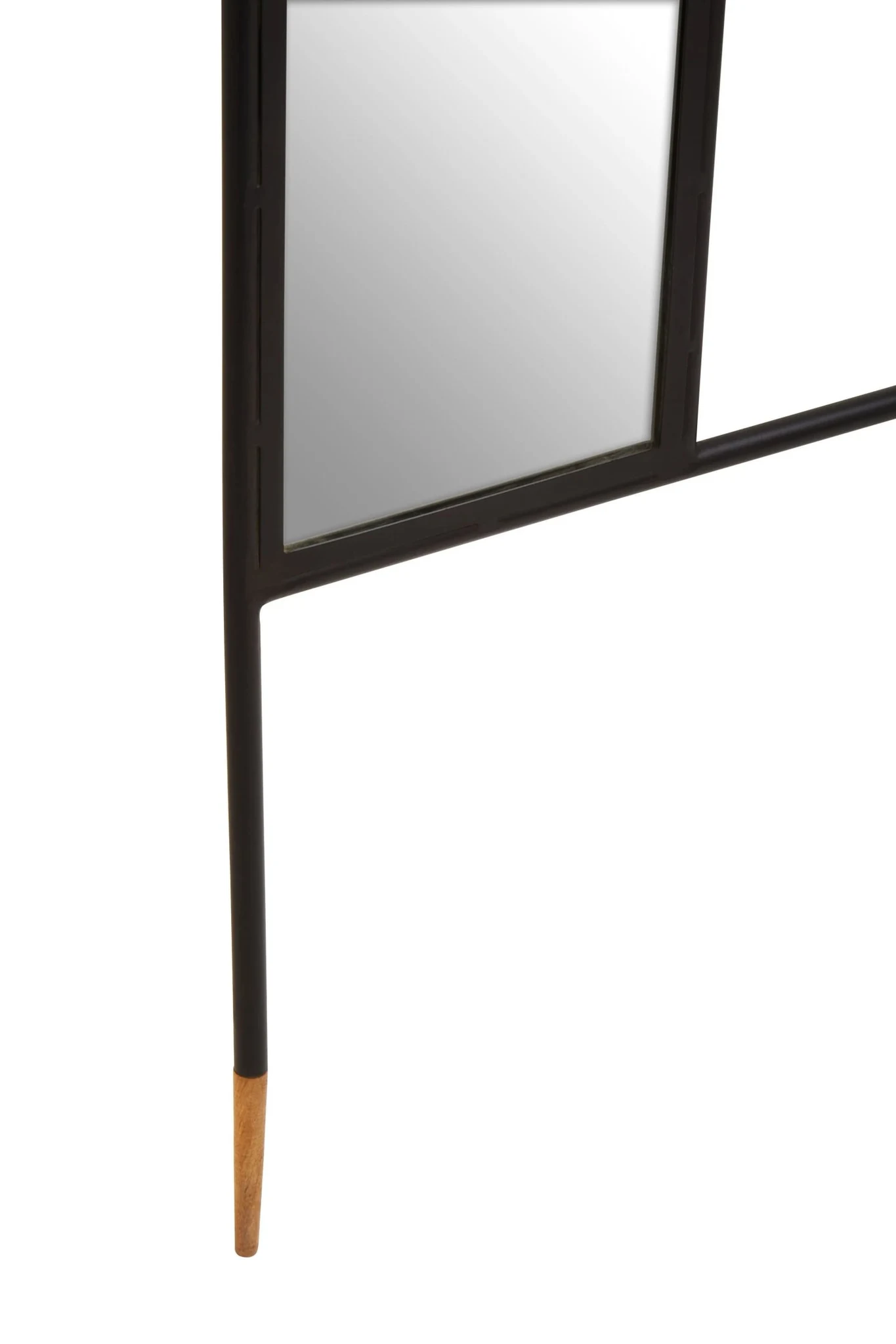 Nirav Black Floor Mirror with Coat Rack - Bookcases & shelving, photo 6 of 8