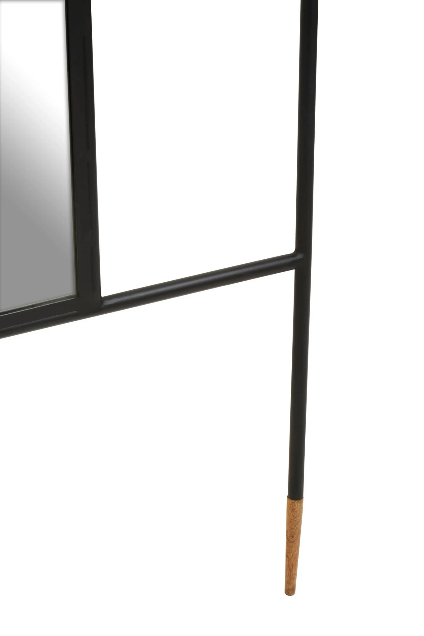 Nirav Black Floor Mirror with Coat Rack - Bookcases & shelving, photo 3 of 8