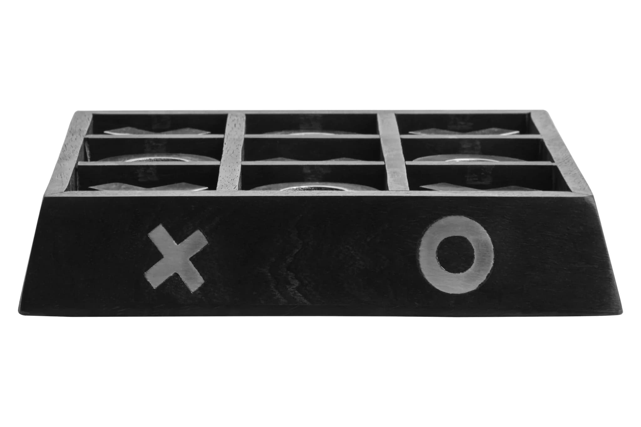 Churchill Games Black Acacia Wood Noughts and Crosses - Decorative, photo 2 of 7