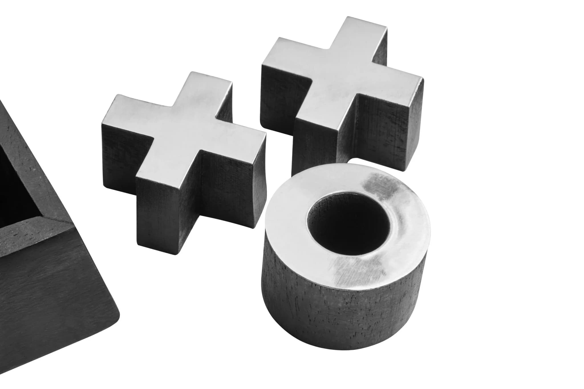 Churchill Games Black Acacia Wood Noughts and Crosses - Decorative, photo 5 of 7