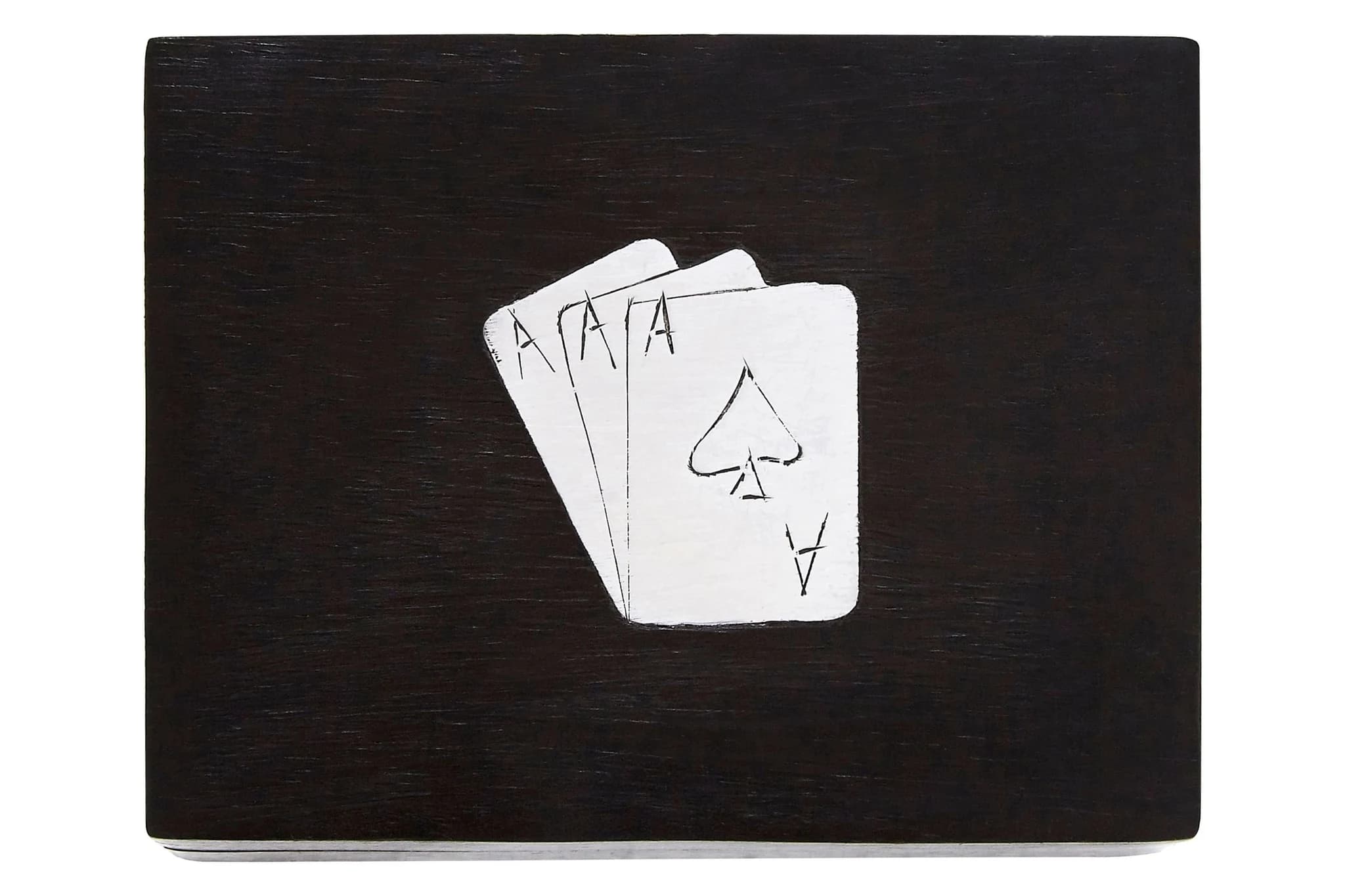 Churchill Games Black Mango Wood Playing Card Box - Decorative, photo 2 of 2