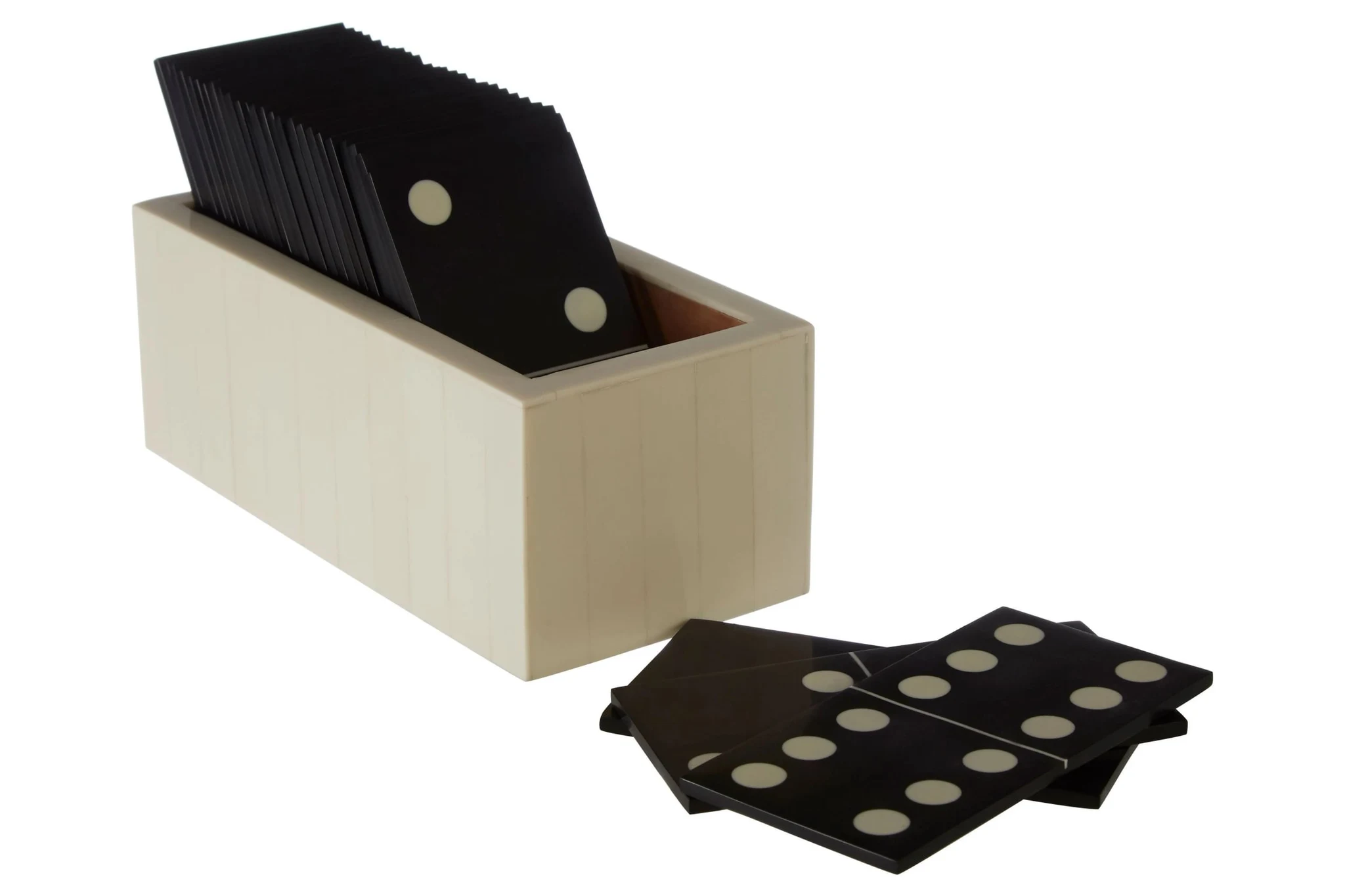 Churchill Games Black And White Domino Set - Decorative, photo 2 of 3