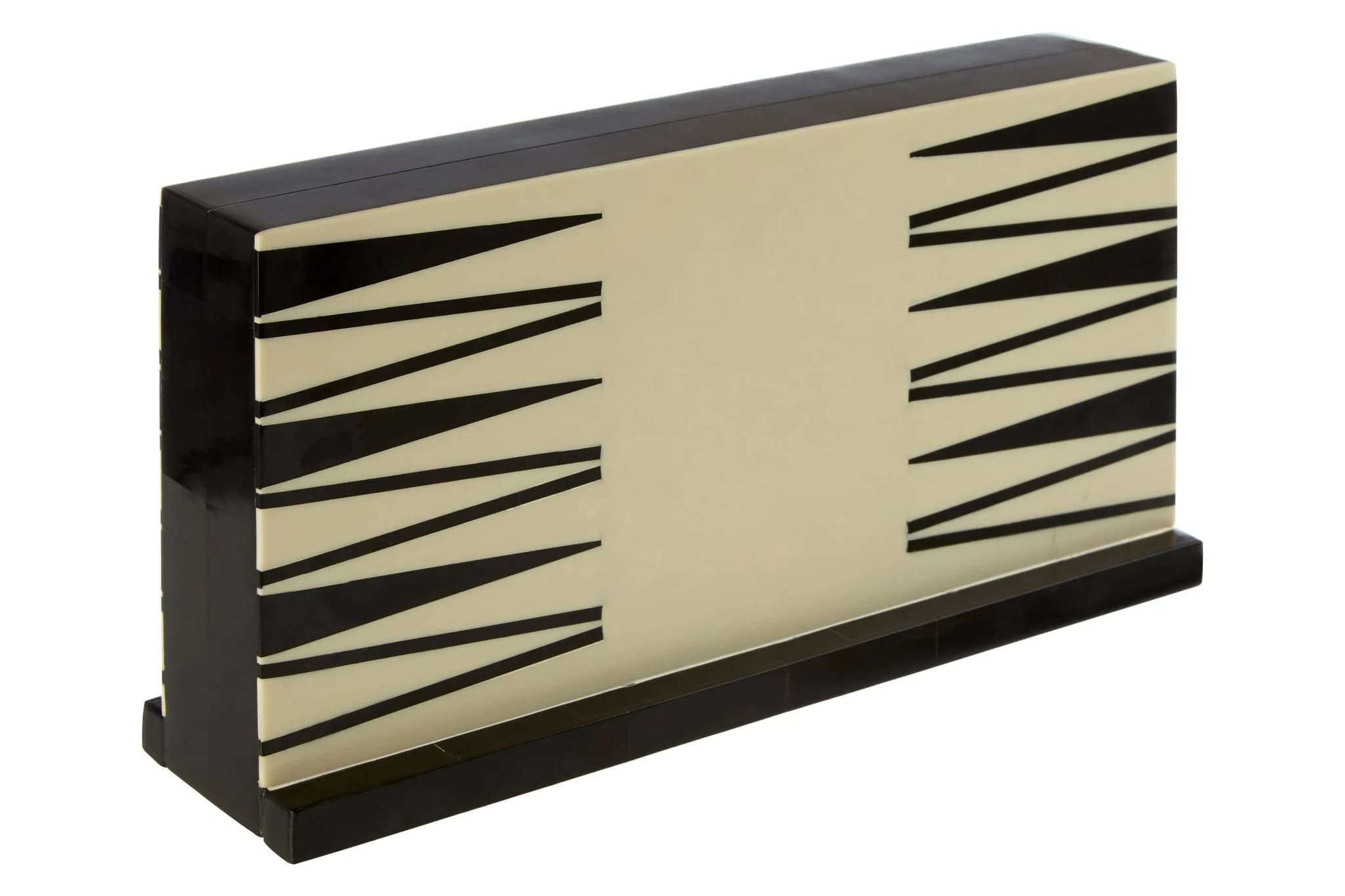 Churchill Games Black and White Foldable Backgammon Set - Decorative, photo 2 of 3