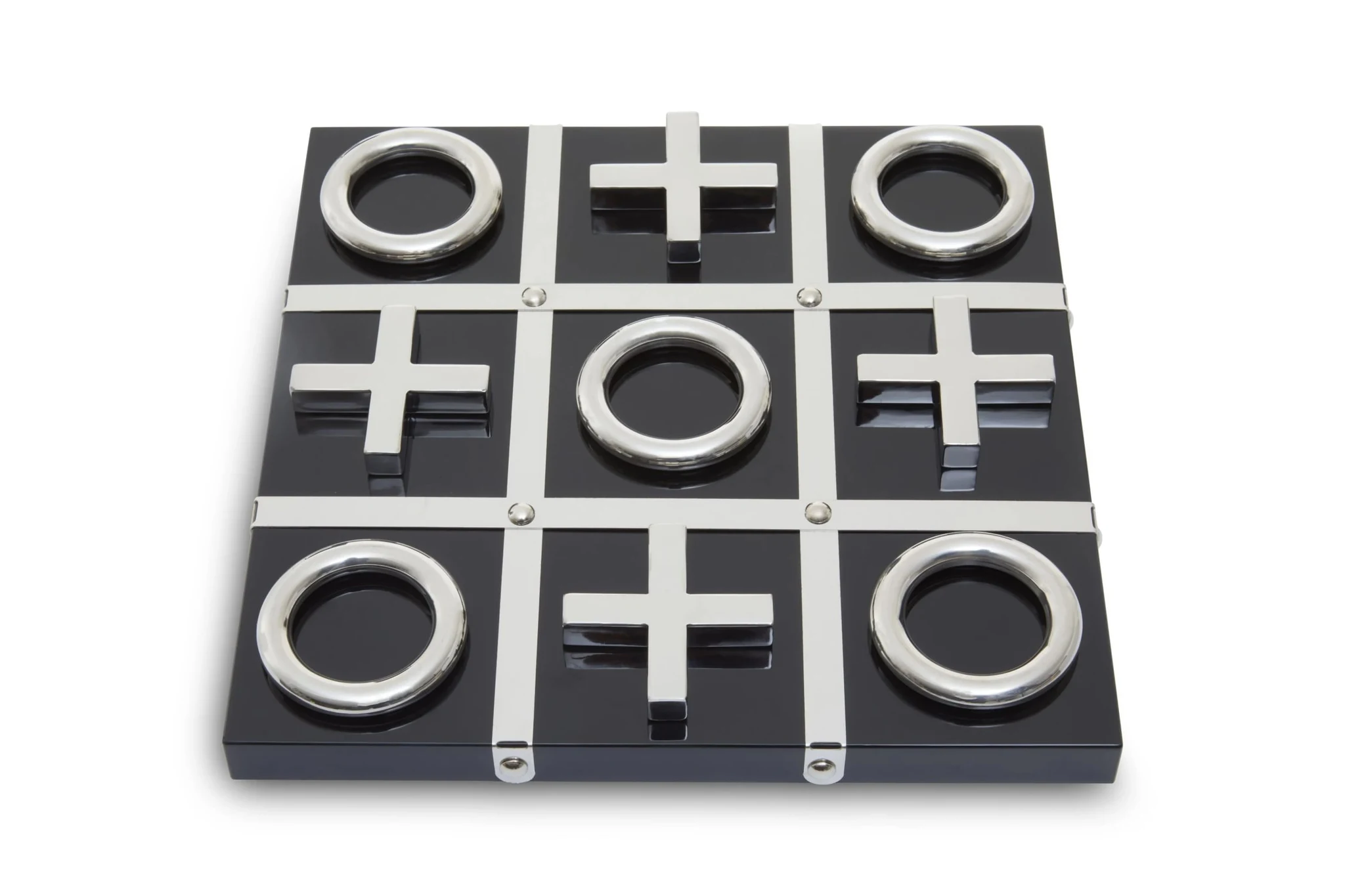 Flos Black And Silver Tic Tac Toe Game - Decorative, photo 8 of 8
