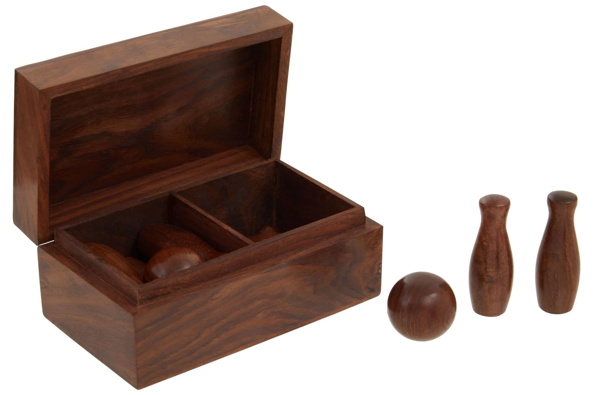 Churchill Games Sheesham Wood Skittles Set - Decorative, photo 6 of 8