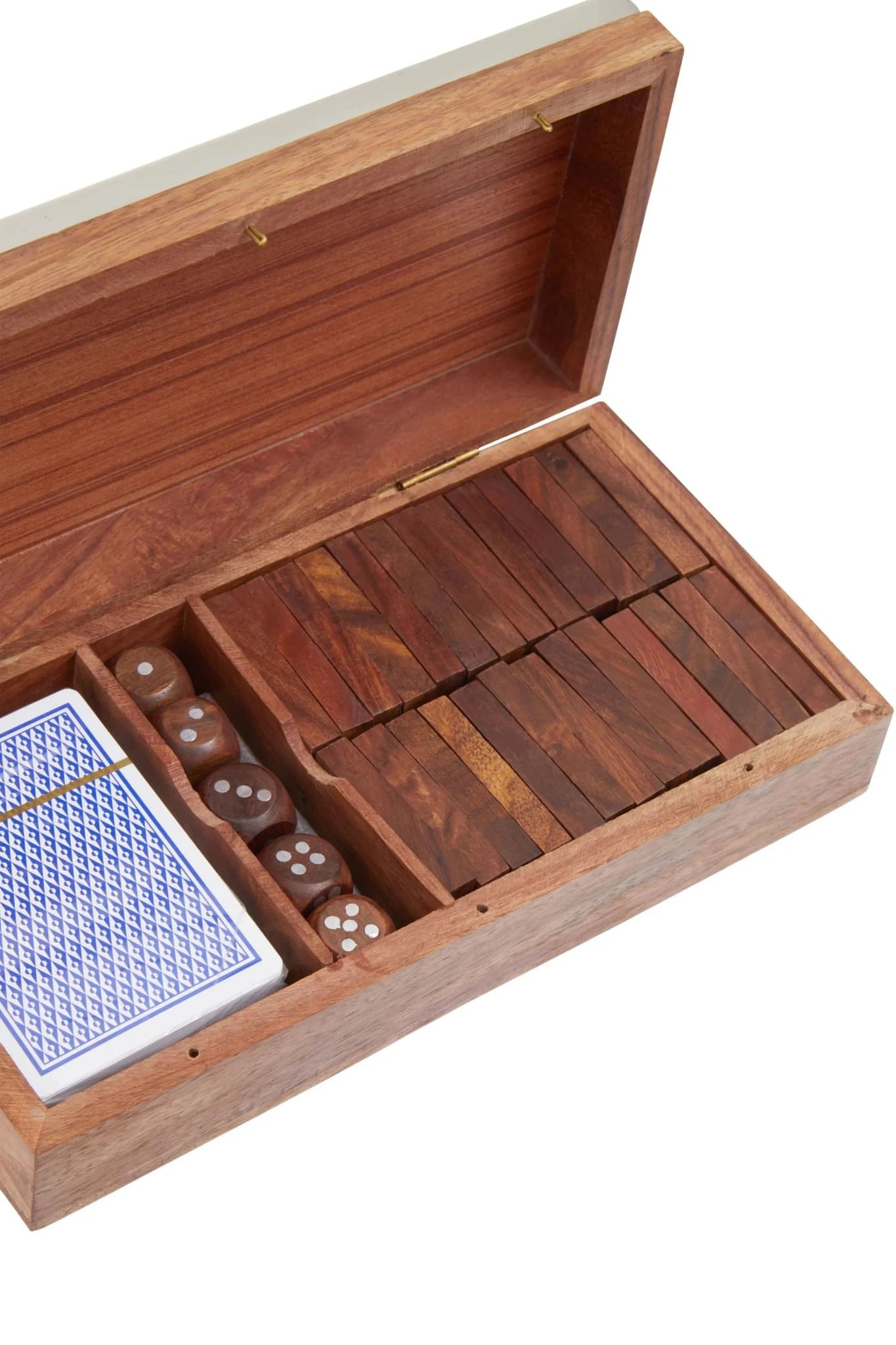 Churchill Games 3 In 1 Dominoes Dice and Playing Cards Set - Decorative, photo 6 of 6