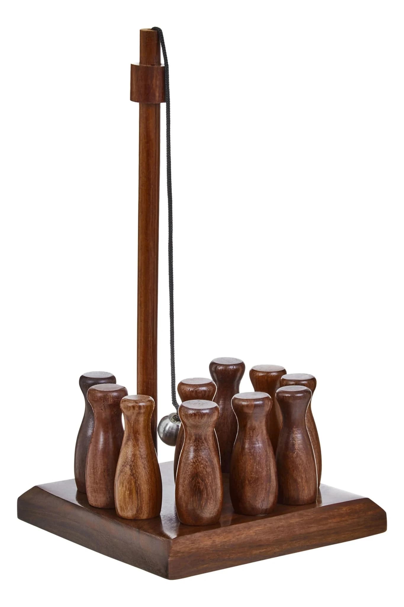 Churchill Games Sheesham Wood Bar Skittle Set - Decorative, photo 2 of 6