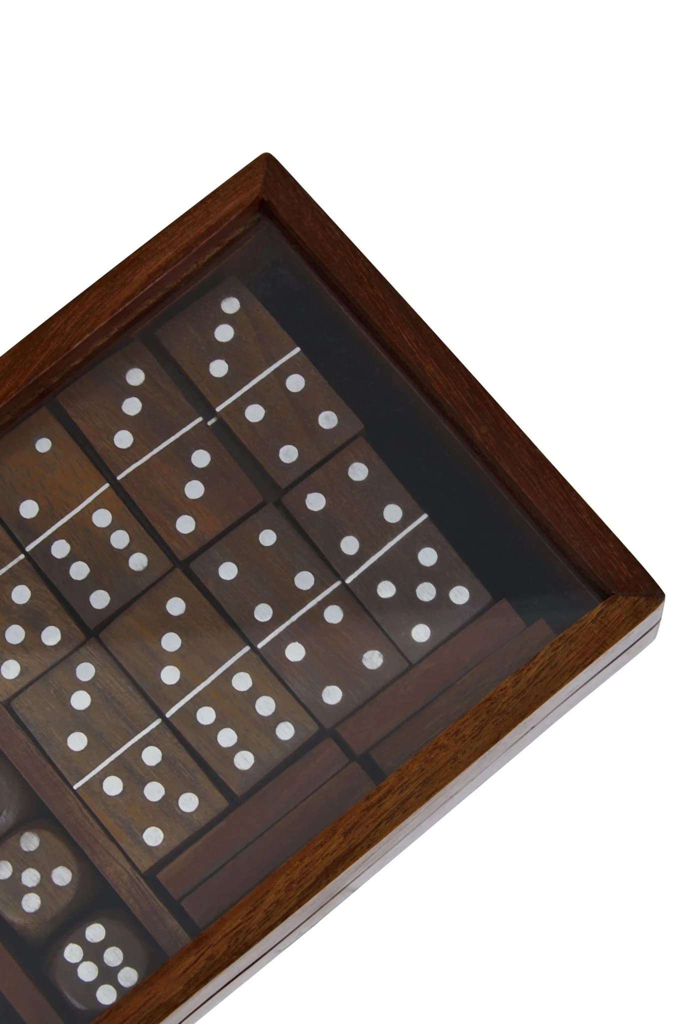 Churchill Games Brown Sheesham Wood Multi Game Set - Decorative, photo 3 of 4
