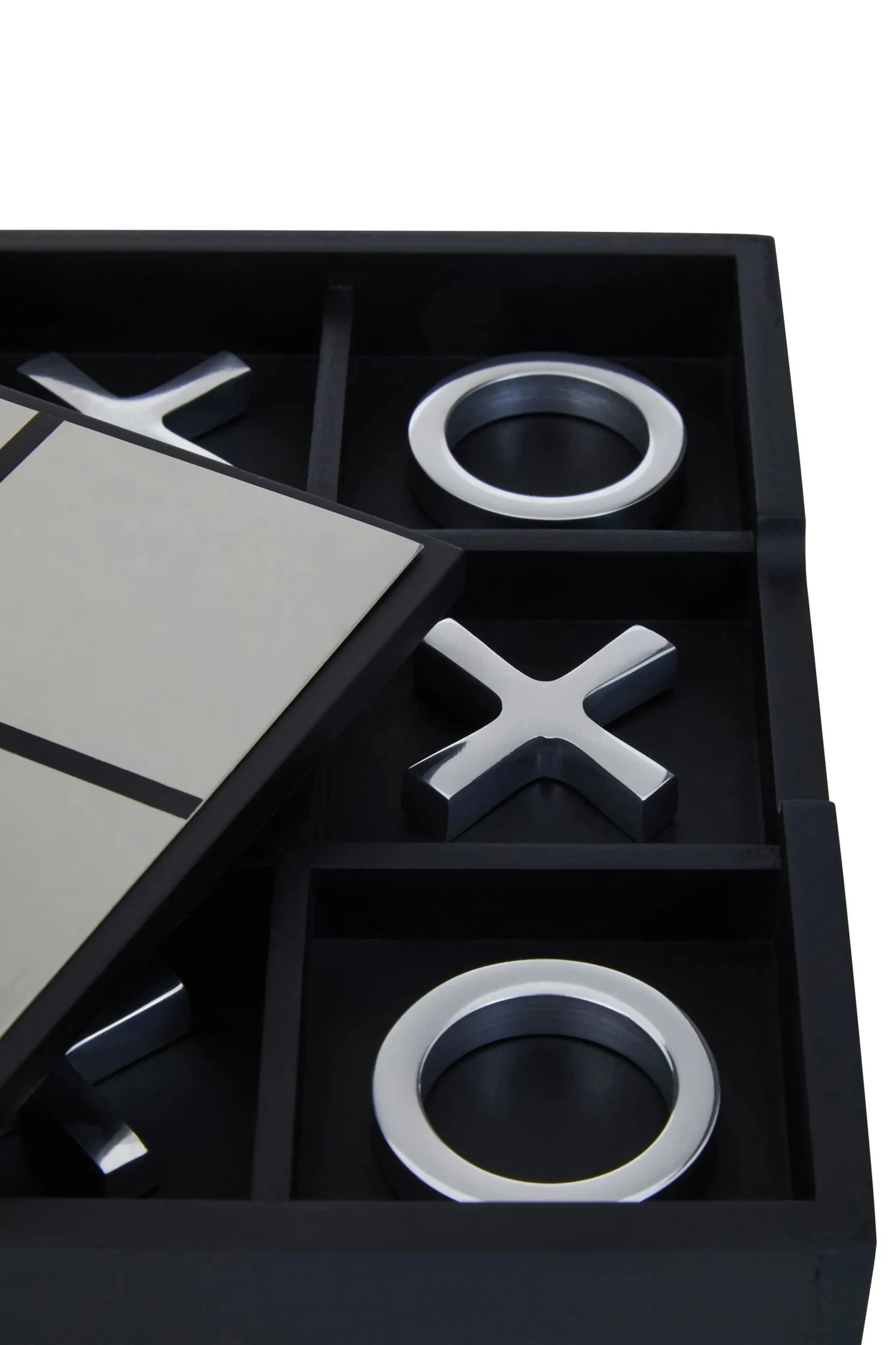 Churchill Games Black and Silver Noughts And Crosses - Decorative, photo 2 of 4