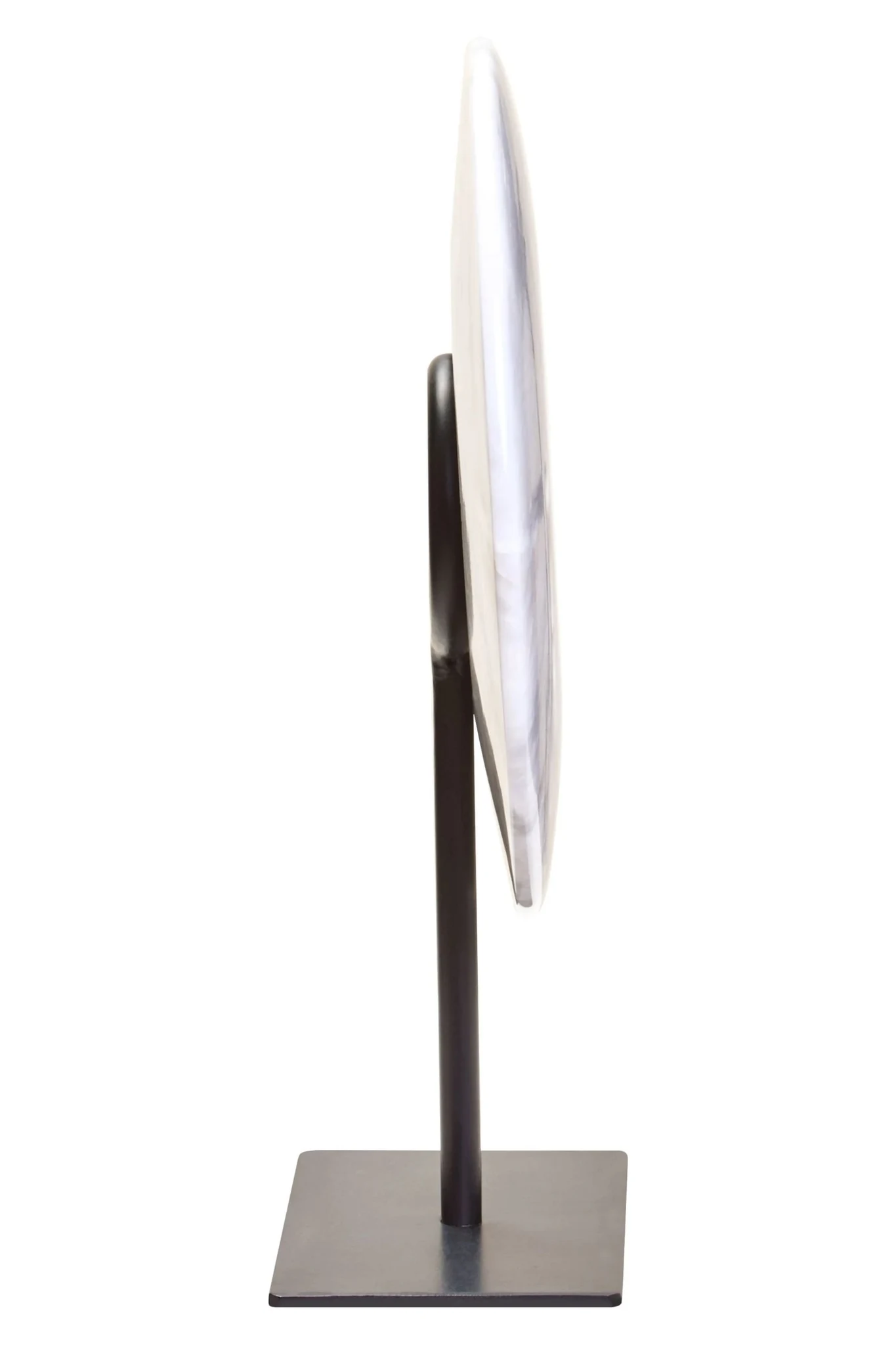 Zoro Small Round Dia 20cm White Marble Disc Sculpture - Decorative, photo 6 of 8