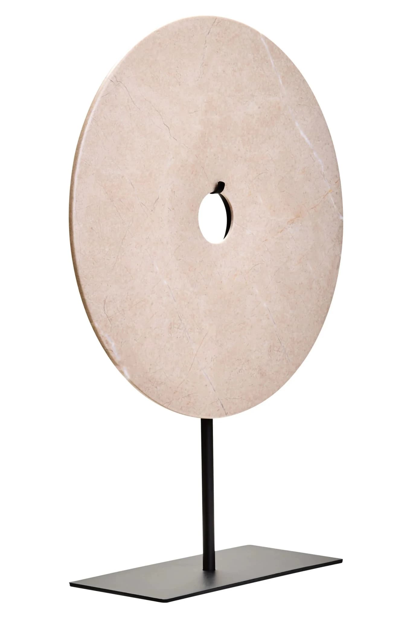 Zoro Large Cream Marble Round Dia 30cm Disc Sculpture - Decorative, photo 8 of 8