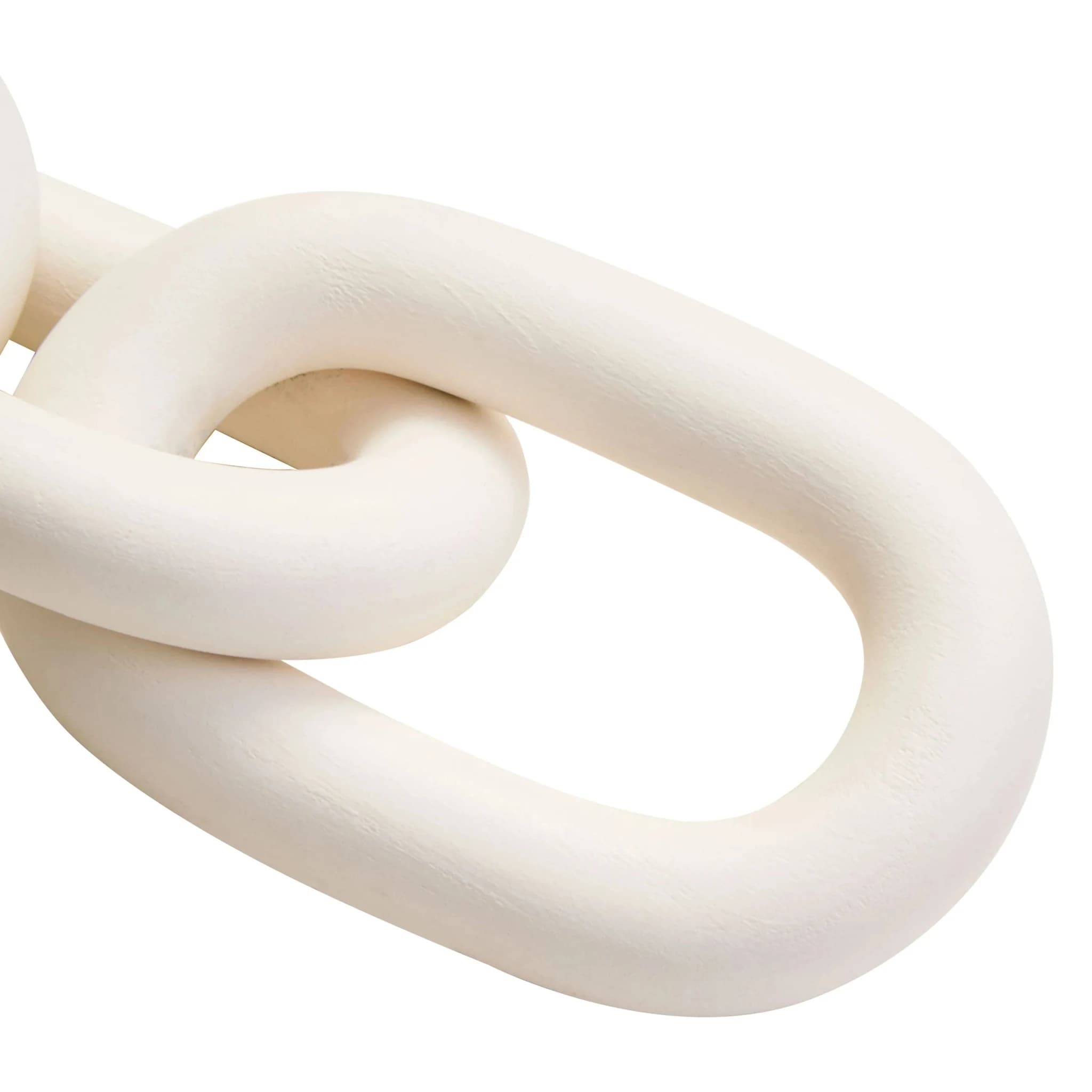 Cato White Wood 3 Link Chain Decor - Decorative, photo 7 of 7