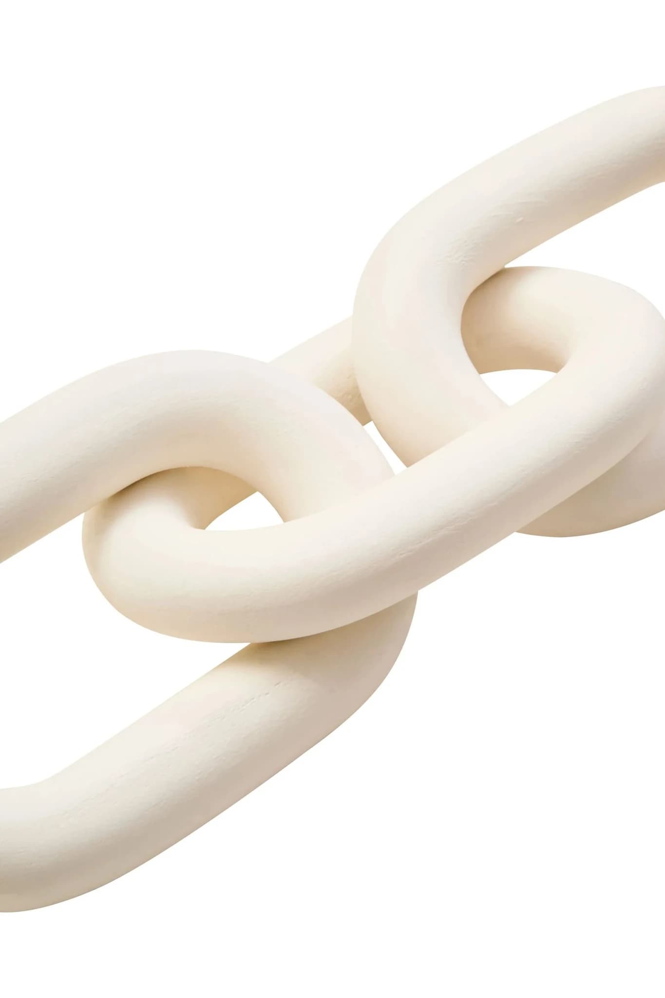 Cato White Wood 3 Link Chain Decor - Decorative, photo 6 of 7