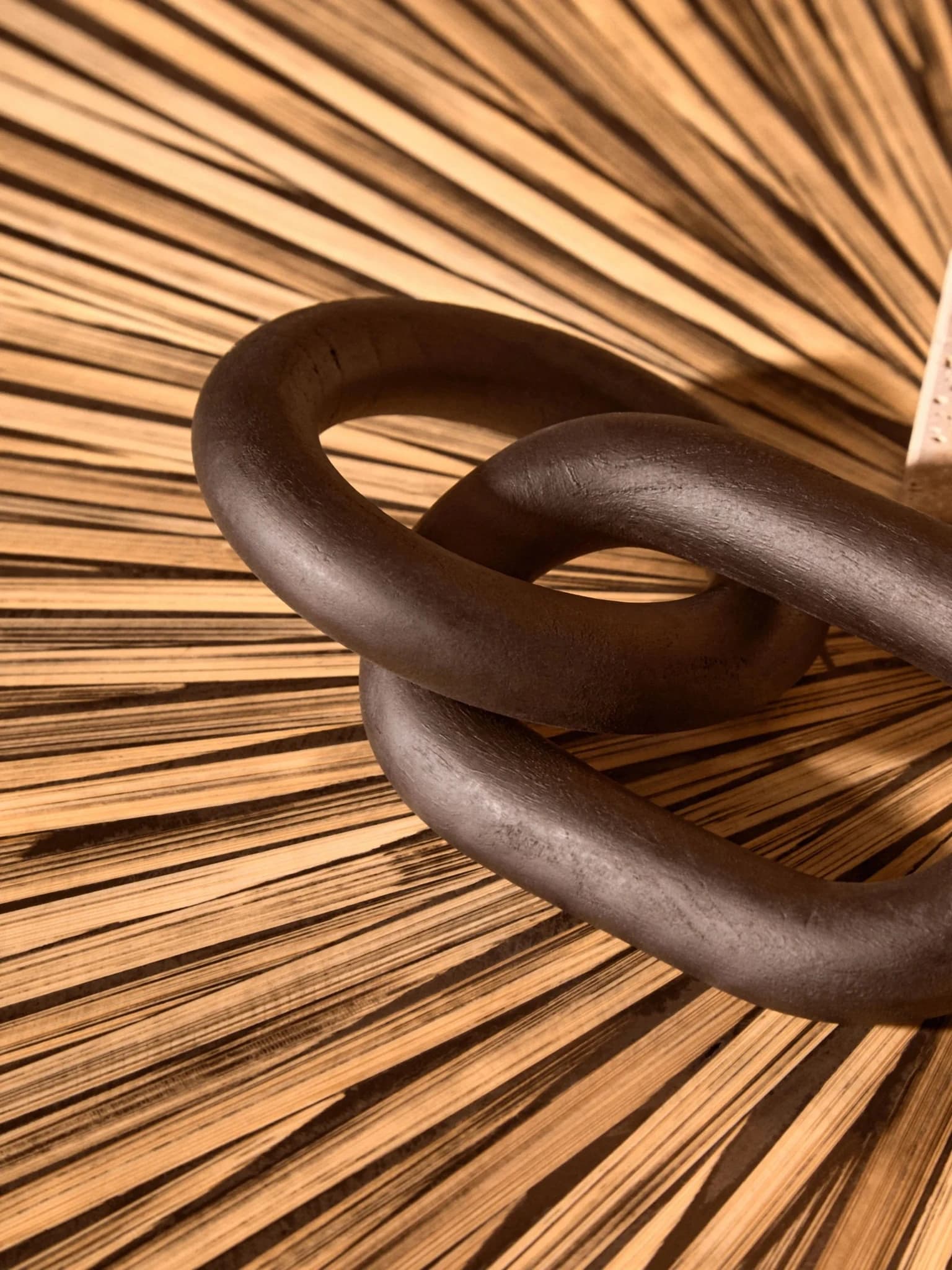 Cato Black Wood 2 Link Chain Decor - Decorative, photo 3 of 7