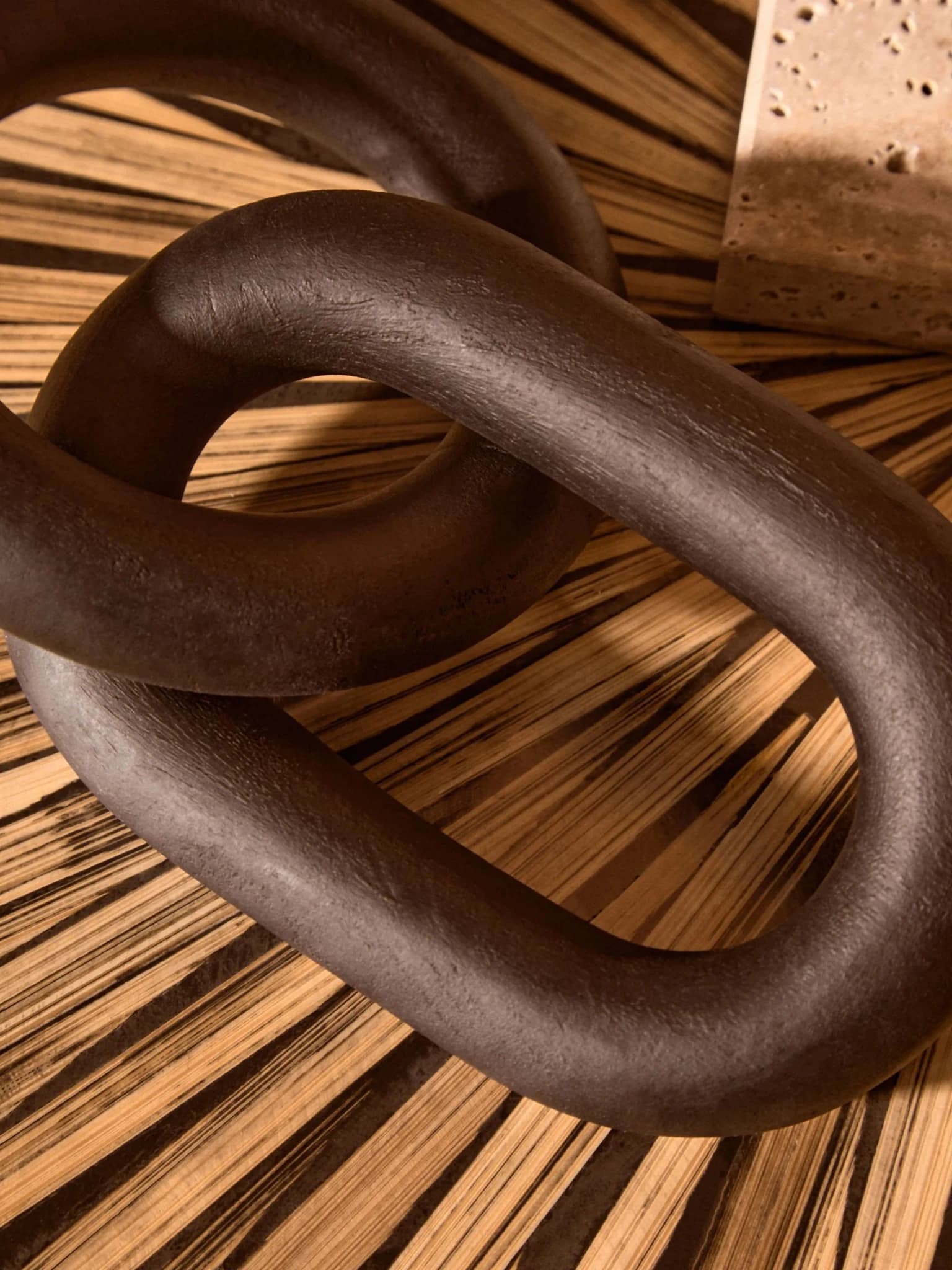 Cato Black Wood 2 Link Chain Decor - Decorative, photo 2 of 7
